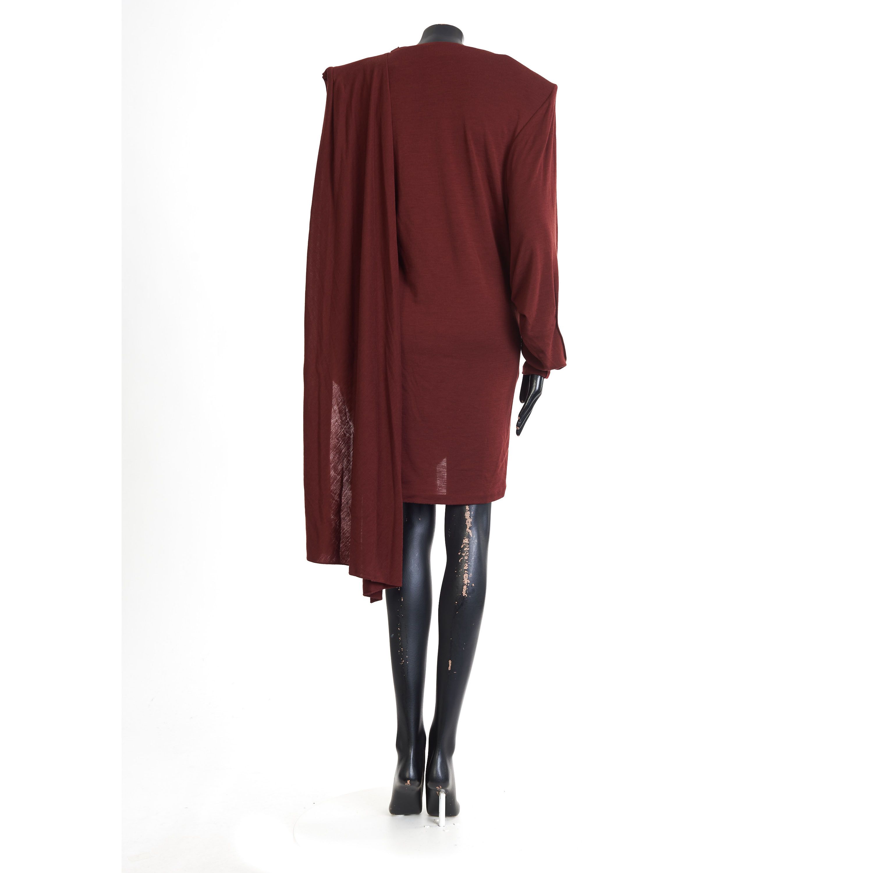 Saint Laurent Paris Draped Dress In Wool Jersey Size S / US 4 / IT 40 - 5 Thumbnail