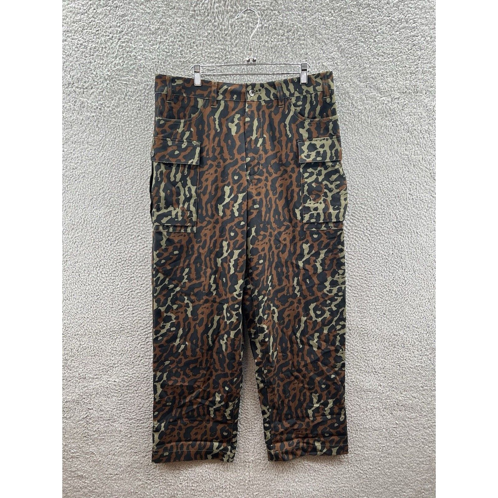 Nike Nike Life All-Over Print Cargo Trousers Green FJ0325-222 Size US 34 / EU 50 - 1 Thumbnail