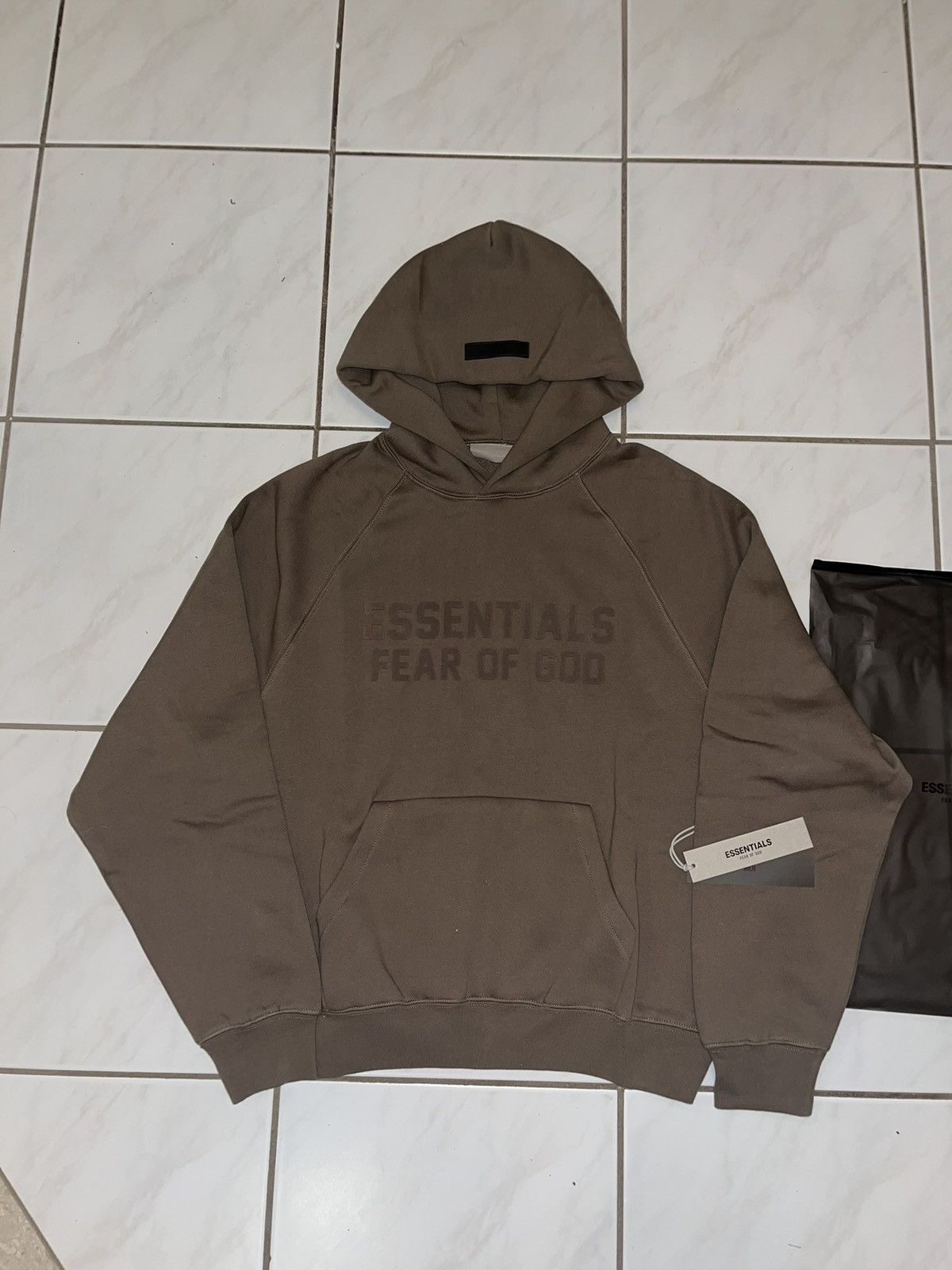 Essentials New Essentials Hoodie Wood Brown Grailed