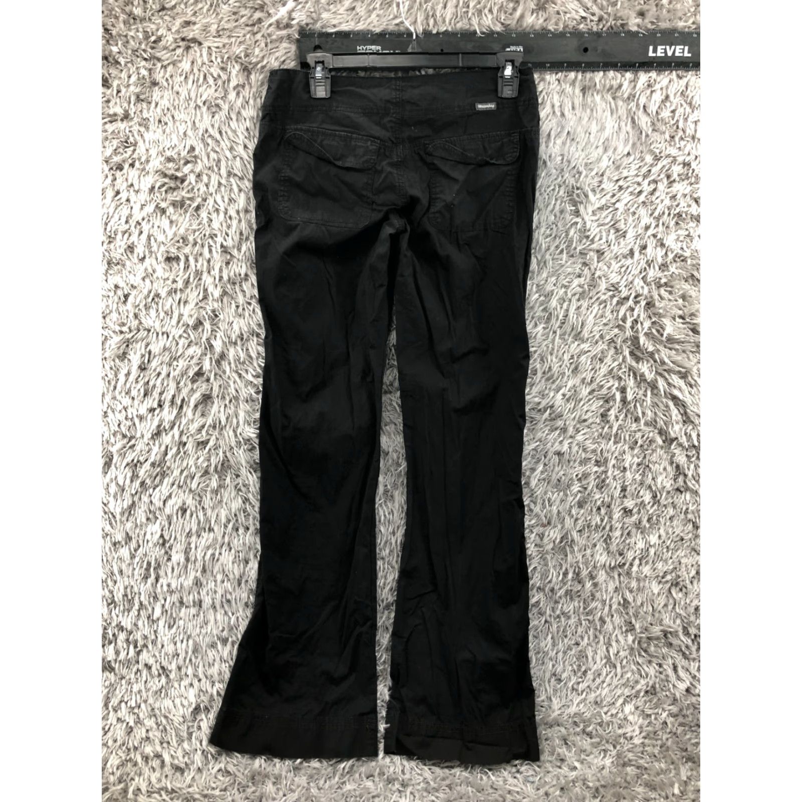 Vintage Union Bay Bootcut Pants Size 5 Womens Dark Wash Black Chino Regular Inseam 32"} Size 27" / US 4 / IT 40 - 5 Thumbnail