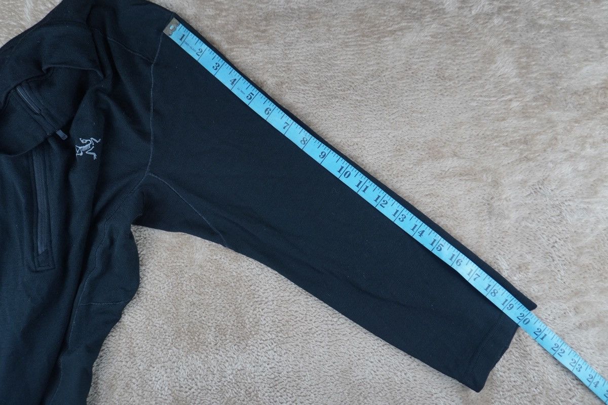 Arc'teryx Arc'teryx Rho Merino Wool Zip Neck Mens Small Black Base Size US S / EU 44-46 / 1 - 11 Thumbnail