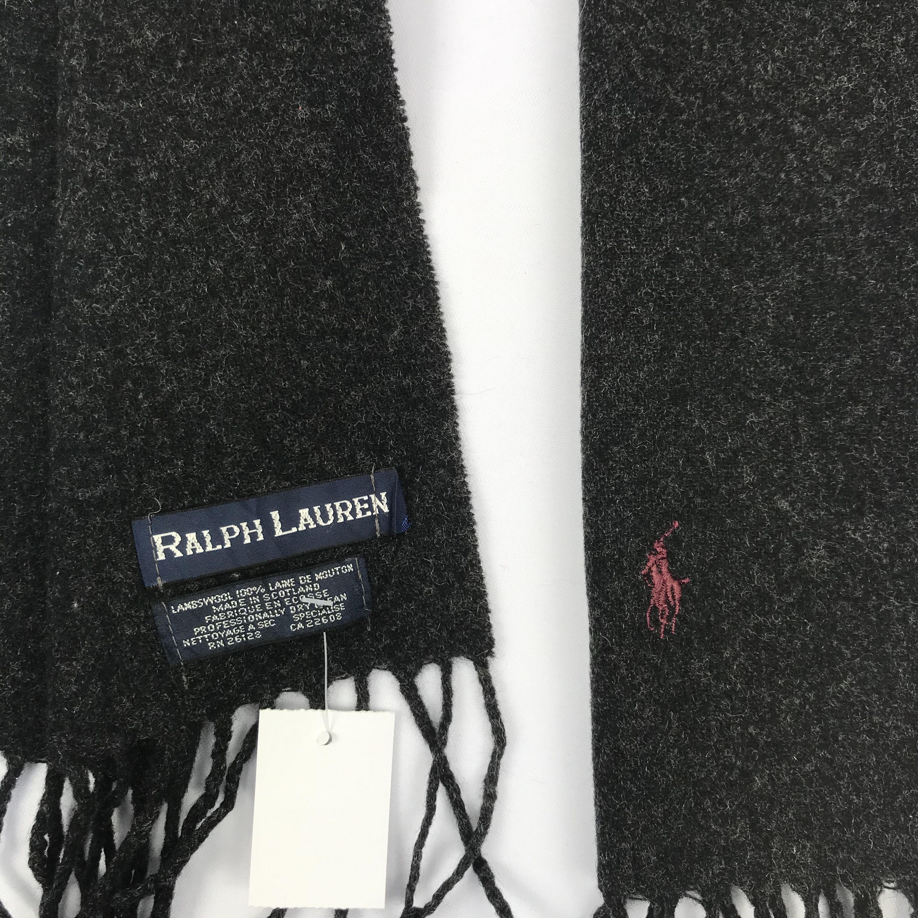 Vintage Ralph Lauren Scarf Muffler Wool Cashmere Scarves