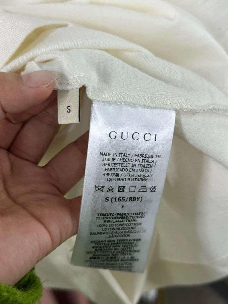 Gucci Gucci White rhinestone logo short-sleeved T-shirt Size US S / EU 44-46 / 1 - 5 Thumbnail