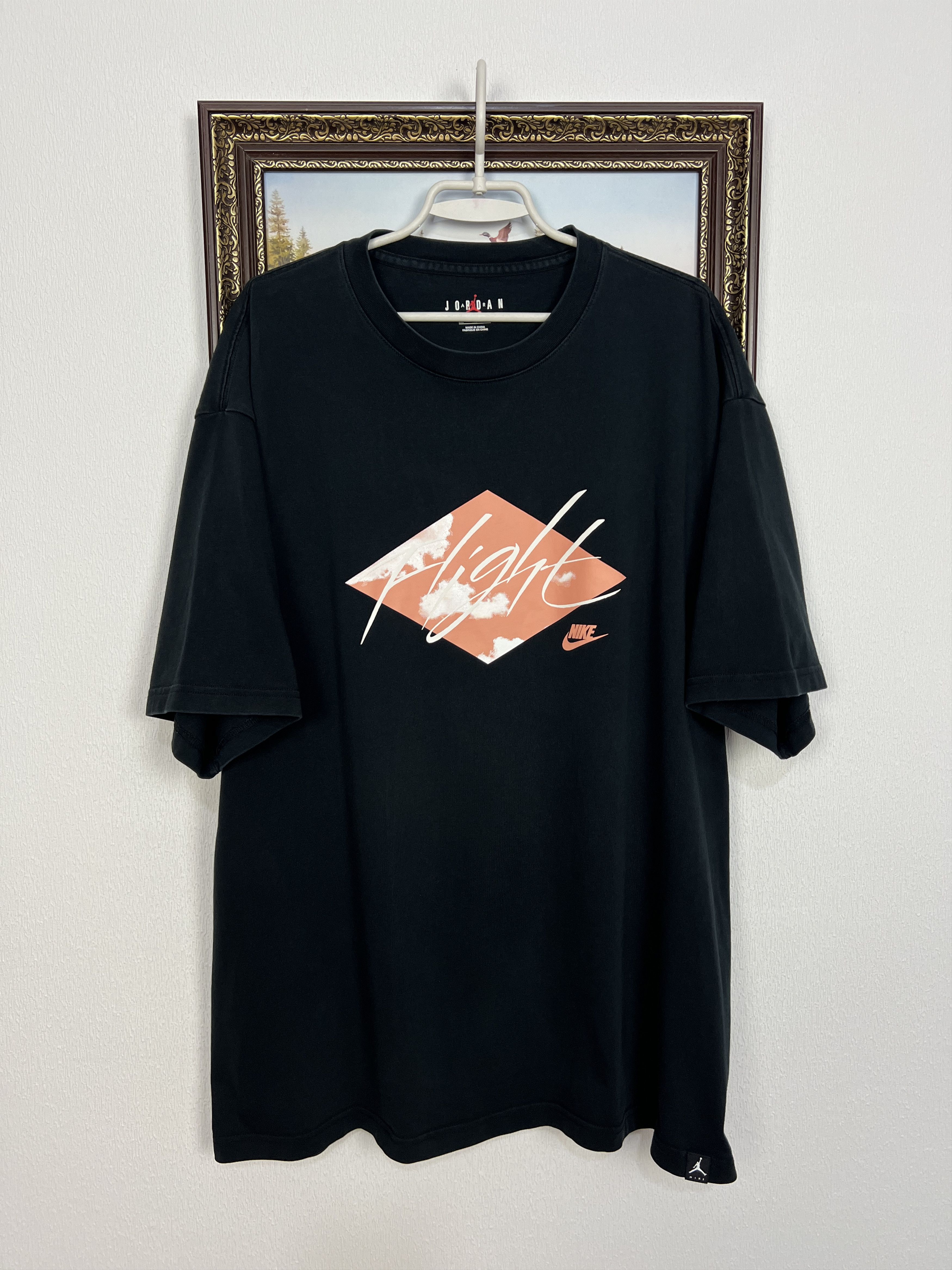 Nike Flight Jordan Essentials Over Print Big Logo Shirt Jersey Size US XXL / EU 58 / 5 - 1 Thumbnail