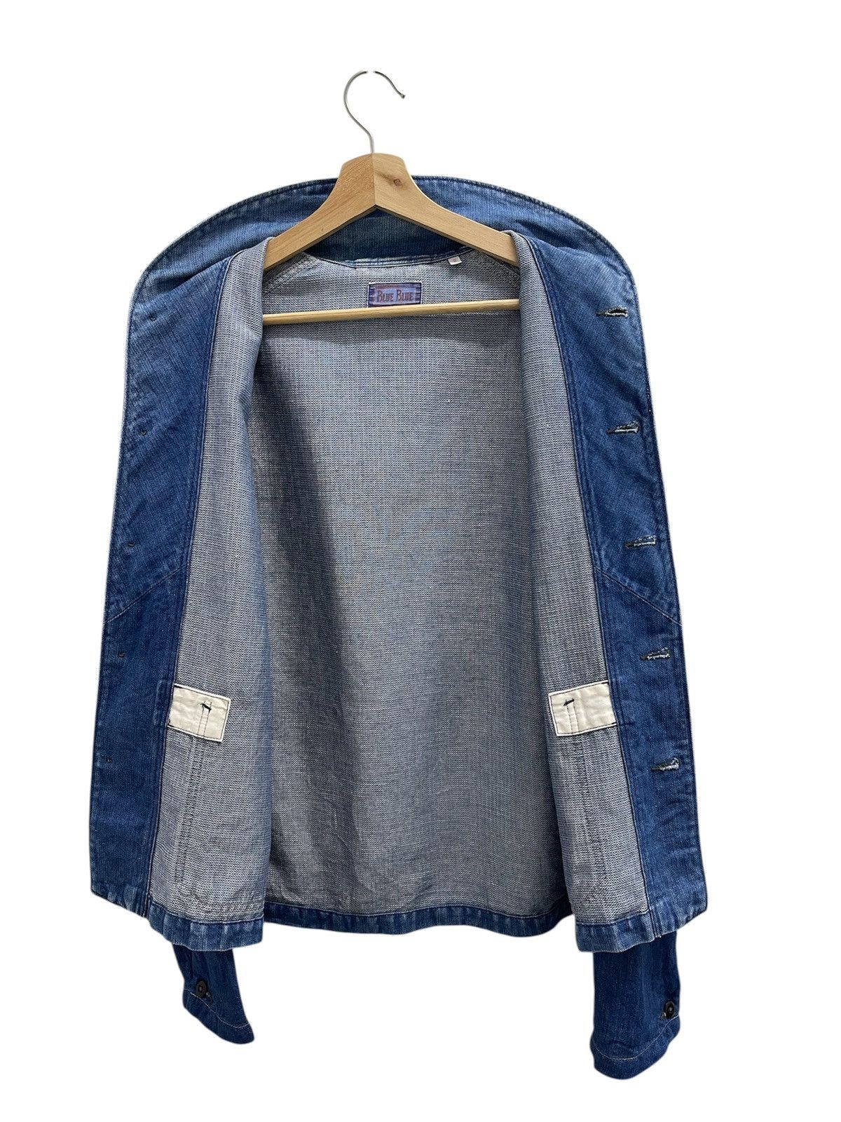 Blue Blue Japan Vintage Blue Blue Faded Denim Jacket Size US S / EU 44-46 / 1 - 10 Thumbnail