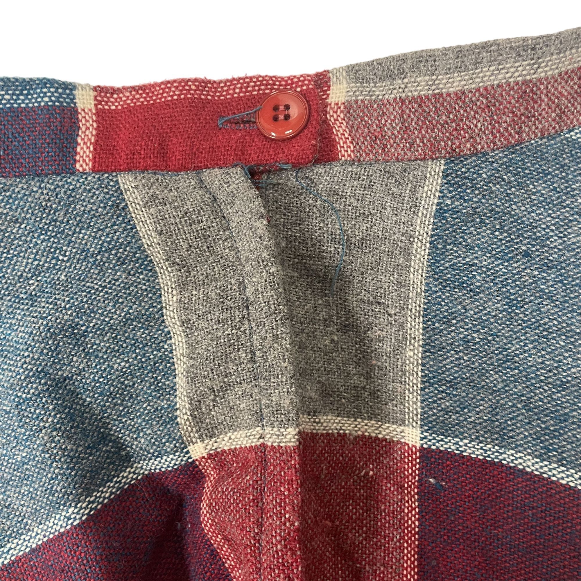Other Vtg Catalina Sportswear MoD Red Blue PLAID Wool Skirt Size 30" / US 8 / IT 44 - 5 Thumbnail