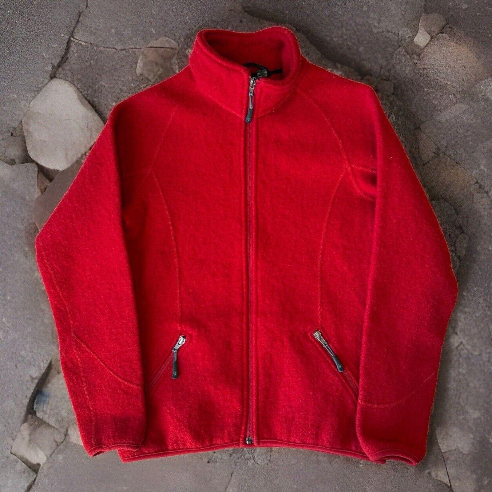 Ibex Ibex Wool Jacket Women's M Red Full Zip Winter Outerwear Size M / US 6-8 / IT 42-44 - 1 Thumbnail