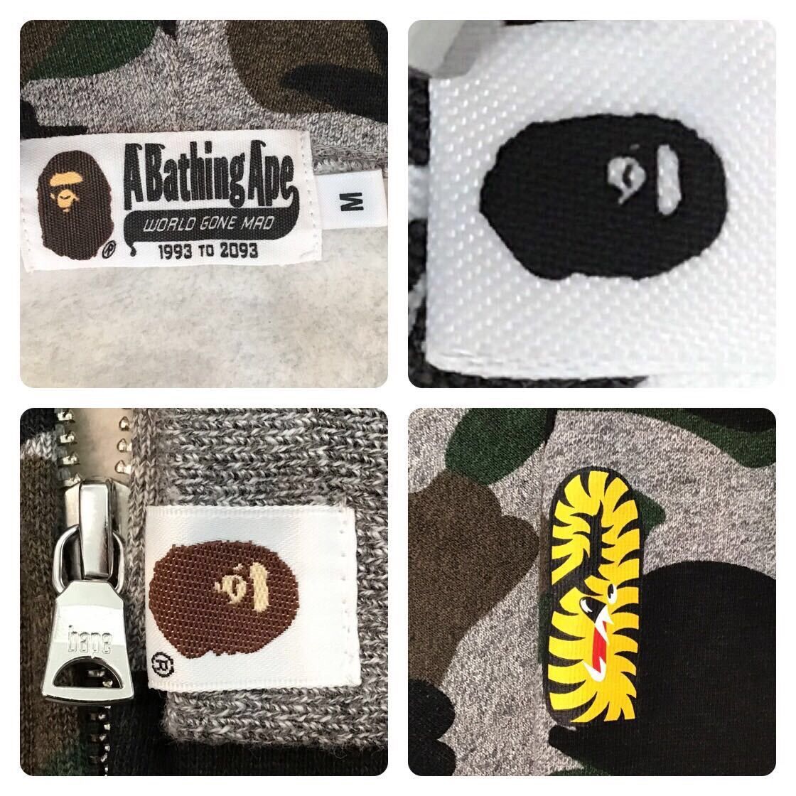 Bape 2015 BAPE Heather gray shark full zip hoodie a bathing ape Size US M / EU 48-50 / 2 - 7 Thumbnail