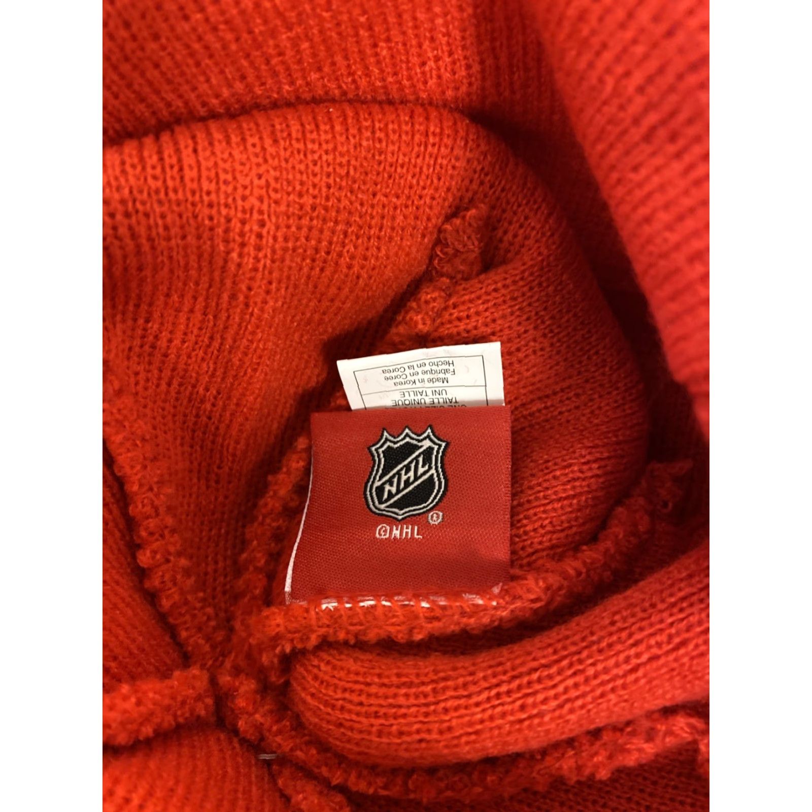 NHL NHL Blackhawks Knit Cap Hat Adult One Size Red Winter Tassle NWT Size ONE SIZE - 7 Thumbnail