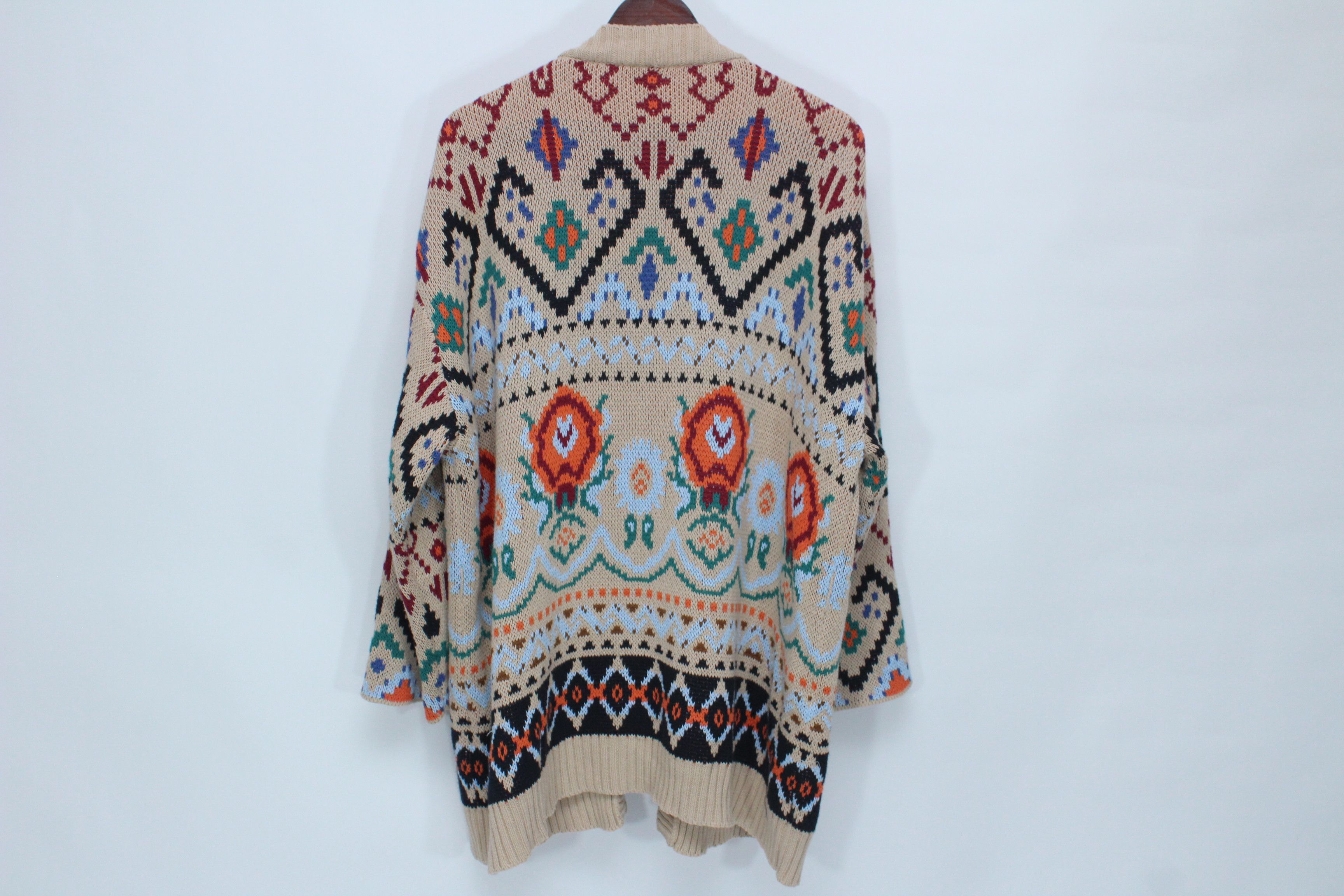 Weekend Max Mara Weekend Max Mara Teorema Jacquard Knit Cardigan Coat Size L Size L / US 10 / IT 46 - 5 Thumbnail