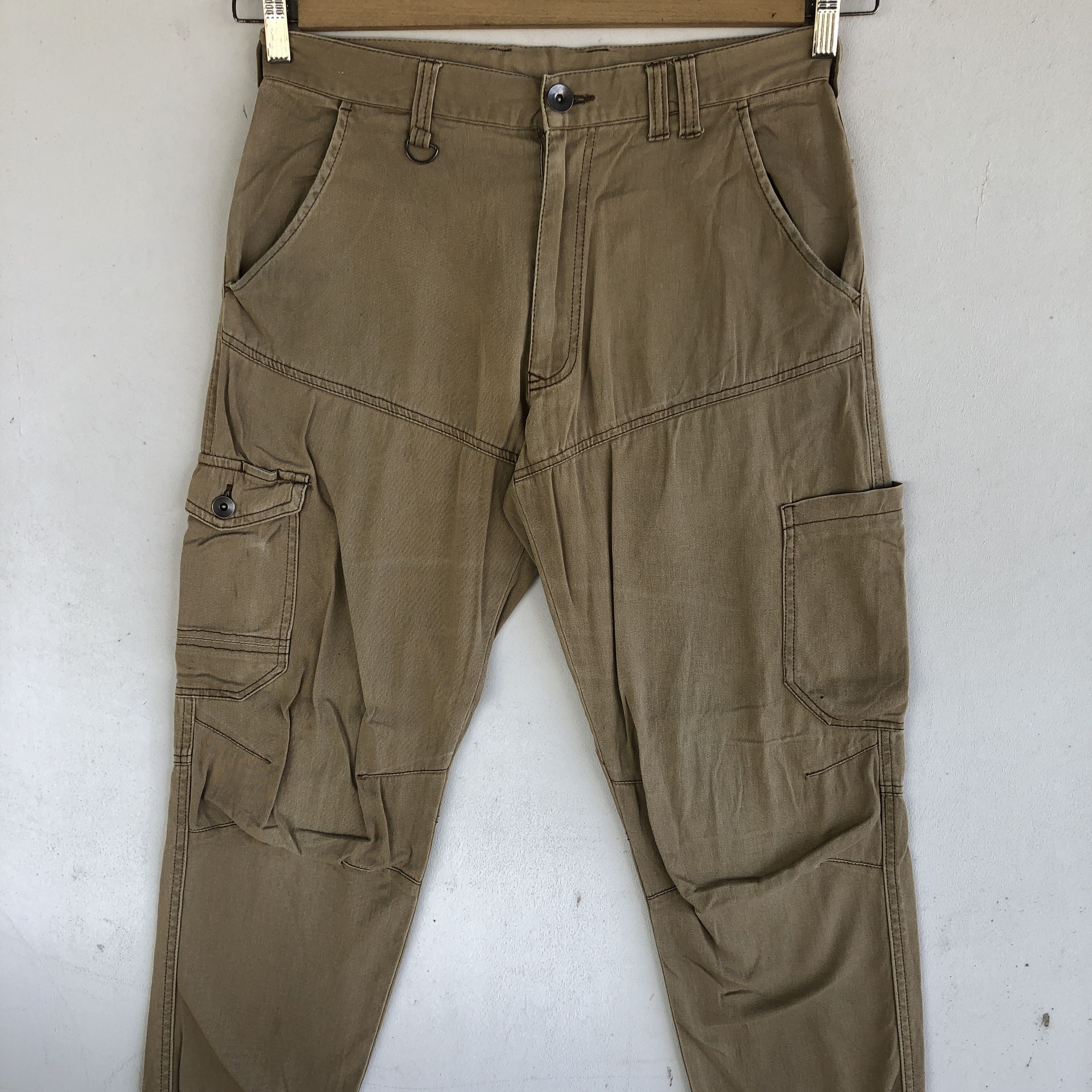 Japanese Brand Vintage Japanese Cargo Pants Multi Pocket Utility Trousers Size US 30 / EU 46 - 3 Thumbnail