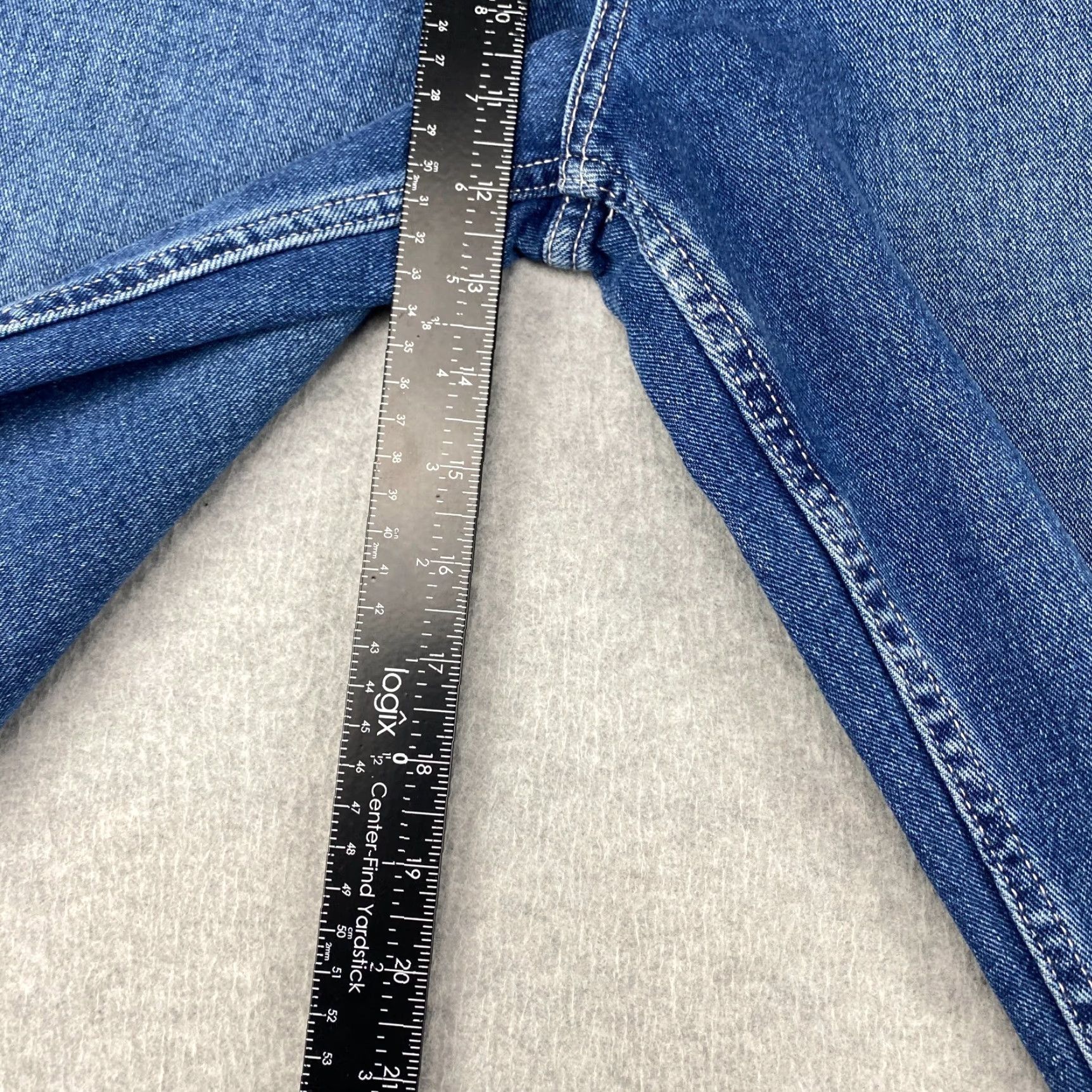Essentials Amazon Jeans Mens 33X30 Blue Straight Leg Pockets Loose Fit Stretch 7 - 5-Pocket Design Denim Slim Straight Casual Modern Vintage: No Size US 33 - 5 Thumbnail