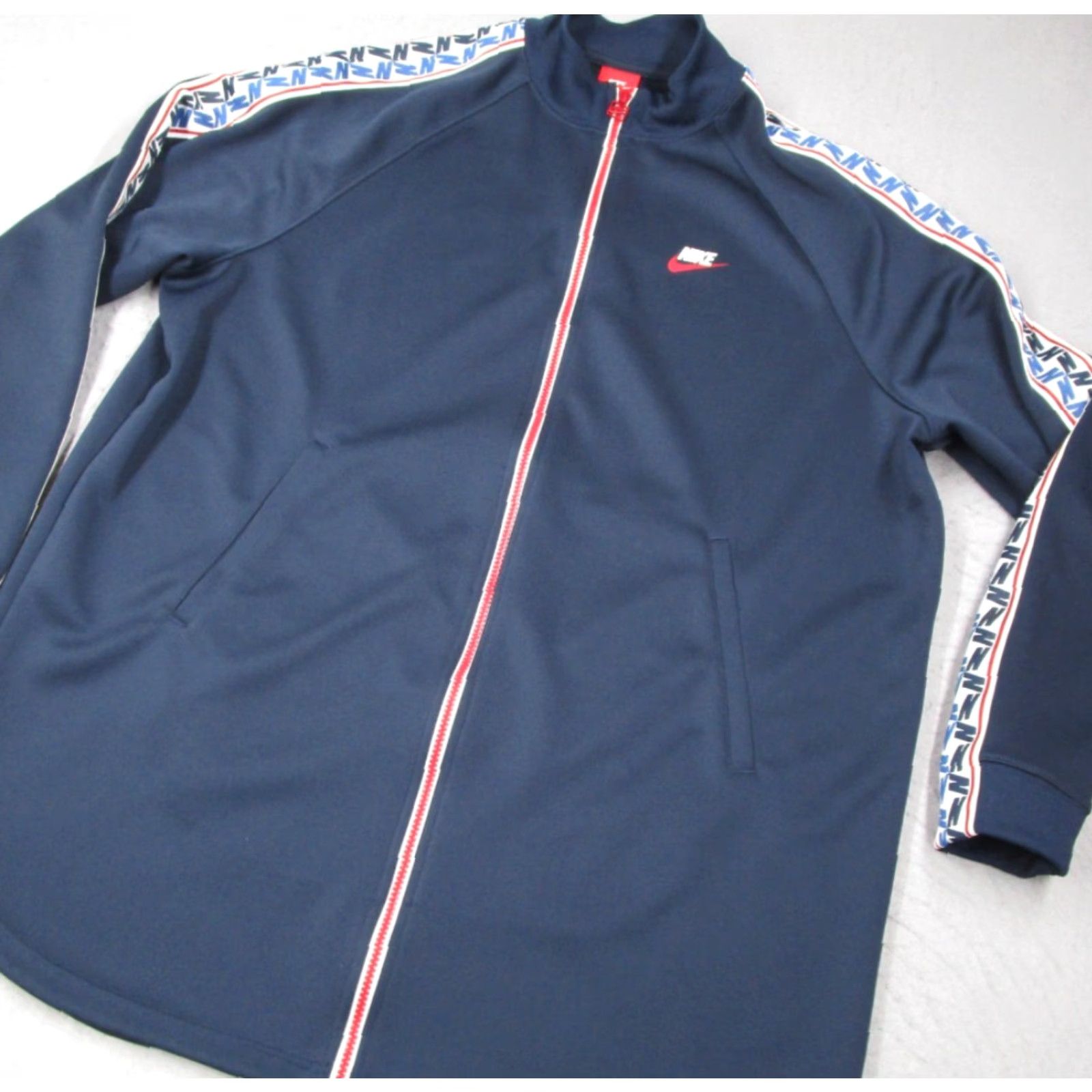 Nike Nike Jacket Mens XL Blue Full Zip Taped Track Pockets Sportwear Size US XL / EU 56 / 4 - 2 Thumbnail