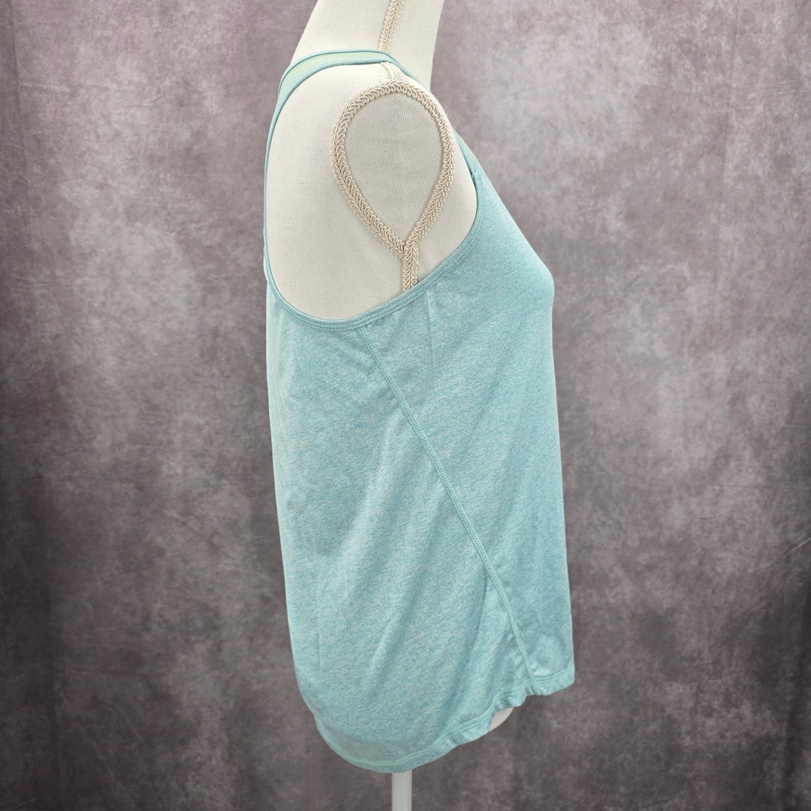 Other Blue Crisscross Back Racerback Mesh Sportswear Top Small Size S / US 4 / IT 40 - 3 Thumbnail