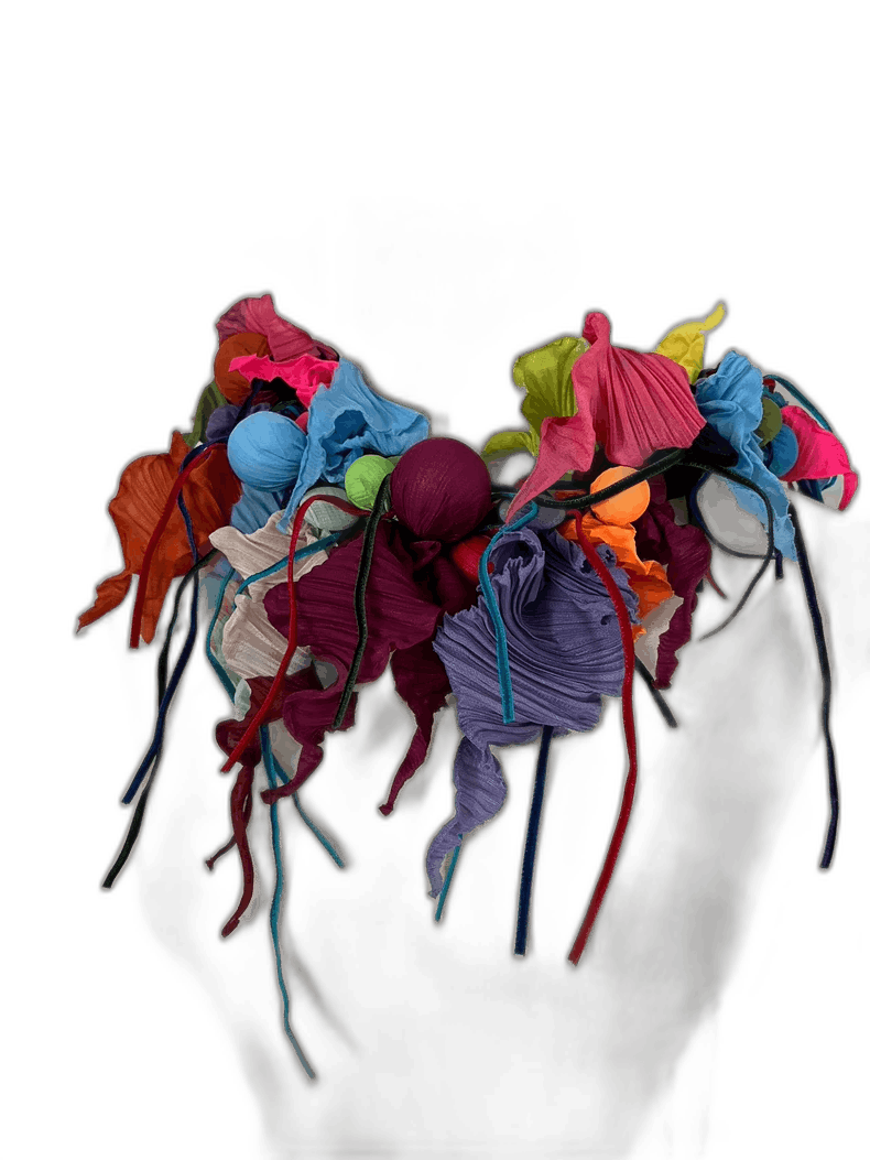 Issey Miyake Issey Miyake Colorful Pleated Necklace Accessory Size ONE SIZE - 1 Thumbnail