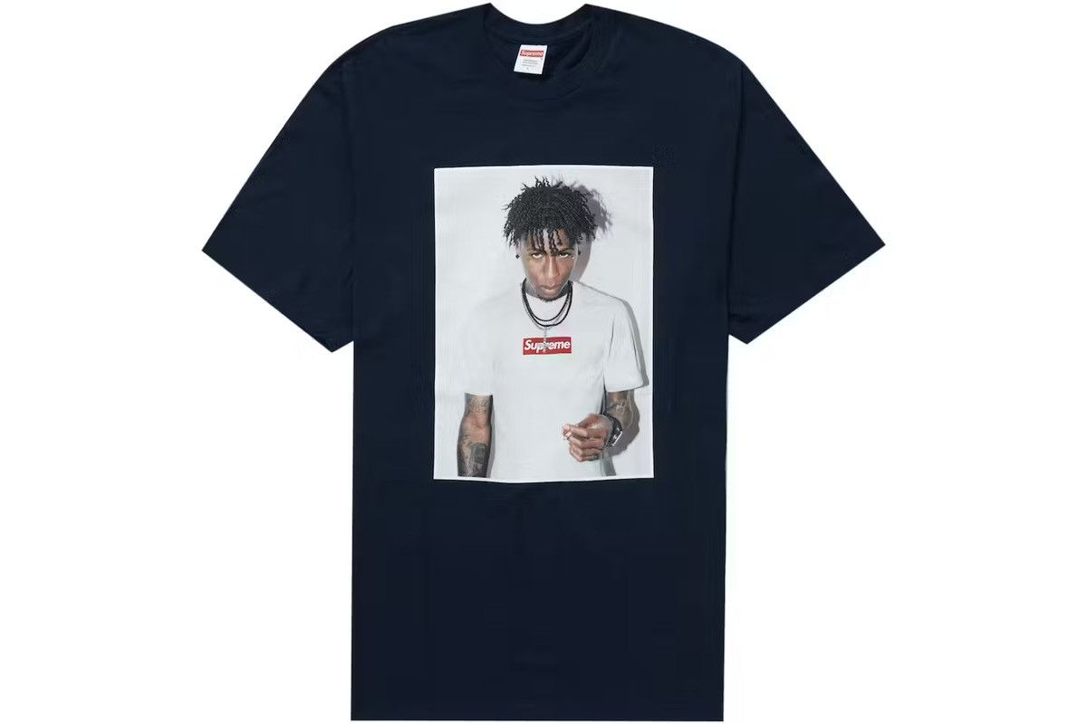 image of Supreme Nba Youngboy Tee in Navy, Men's (Size Small)