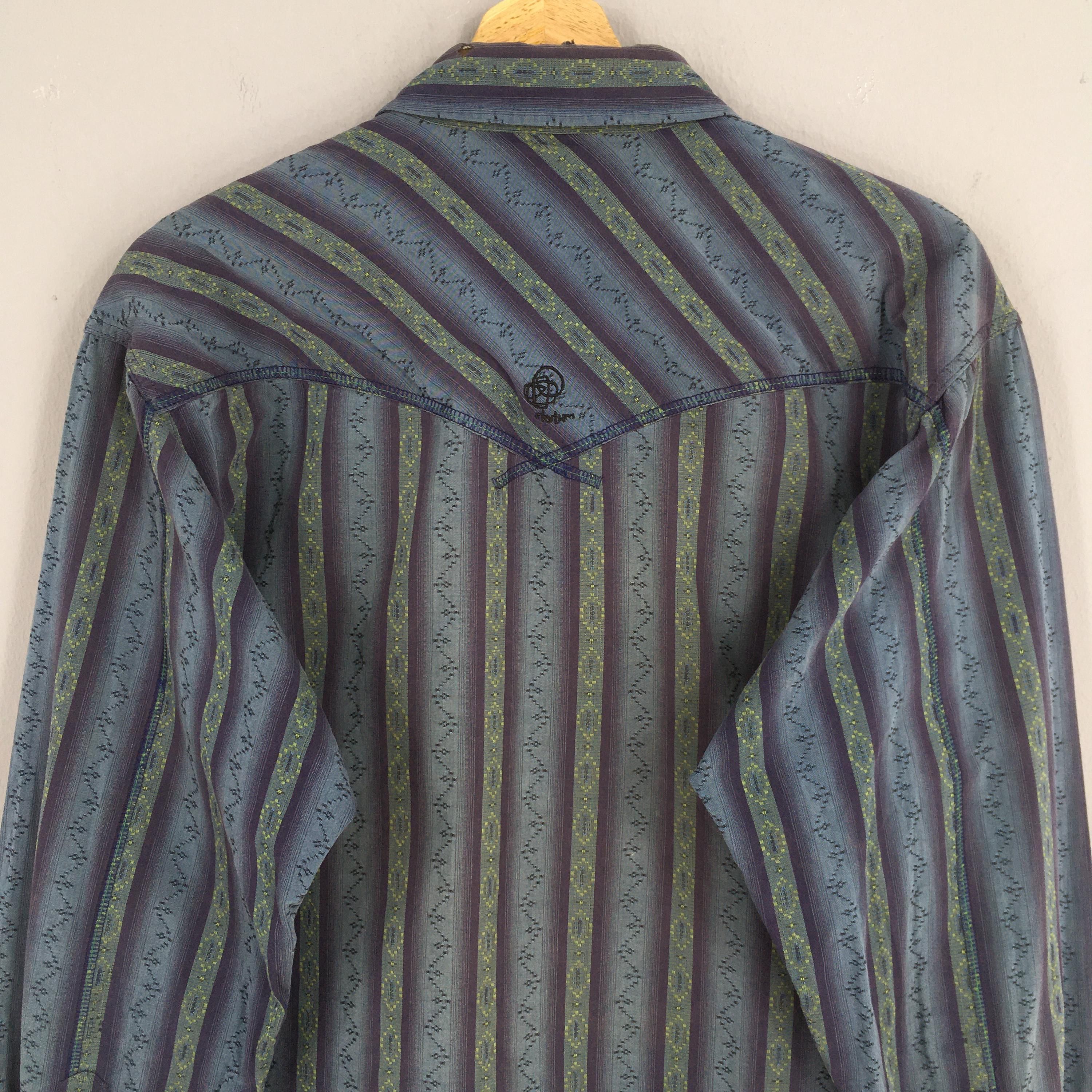 Flannel × Patagonia × Vintage Vintage Patagonia Western Stripes Pearl Snap Shirt Medium Size US M / EU 48-50 / 2 - 7 Thumbnail