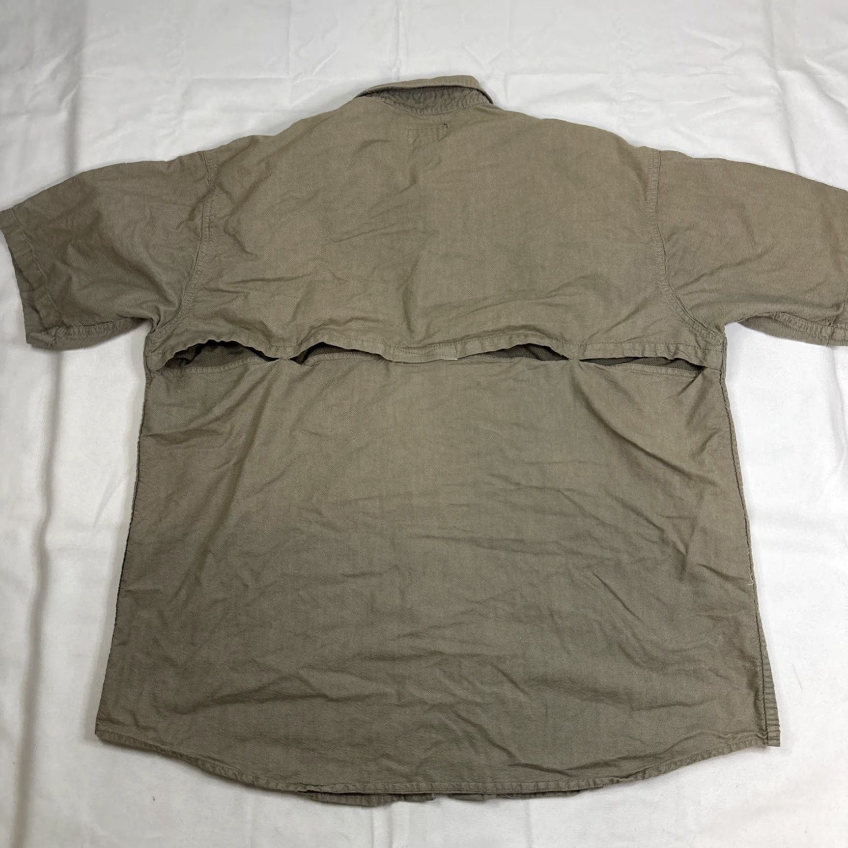 Vintage Guide Series Button-Up Shirt Men’s XL Beige Khaki Hunting Padded Shooting Shirt Mens XL Beige Padded Short Sleeve Size US XL / EU 56 / 4 - 6 Thumbnail