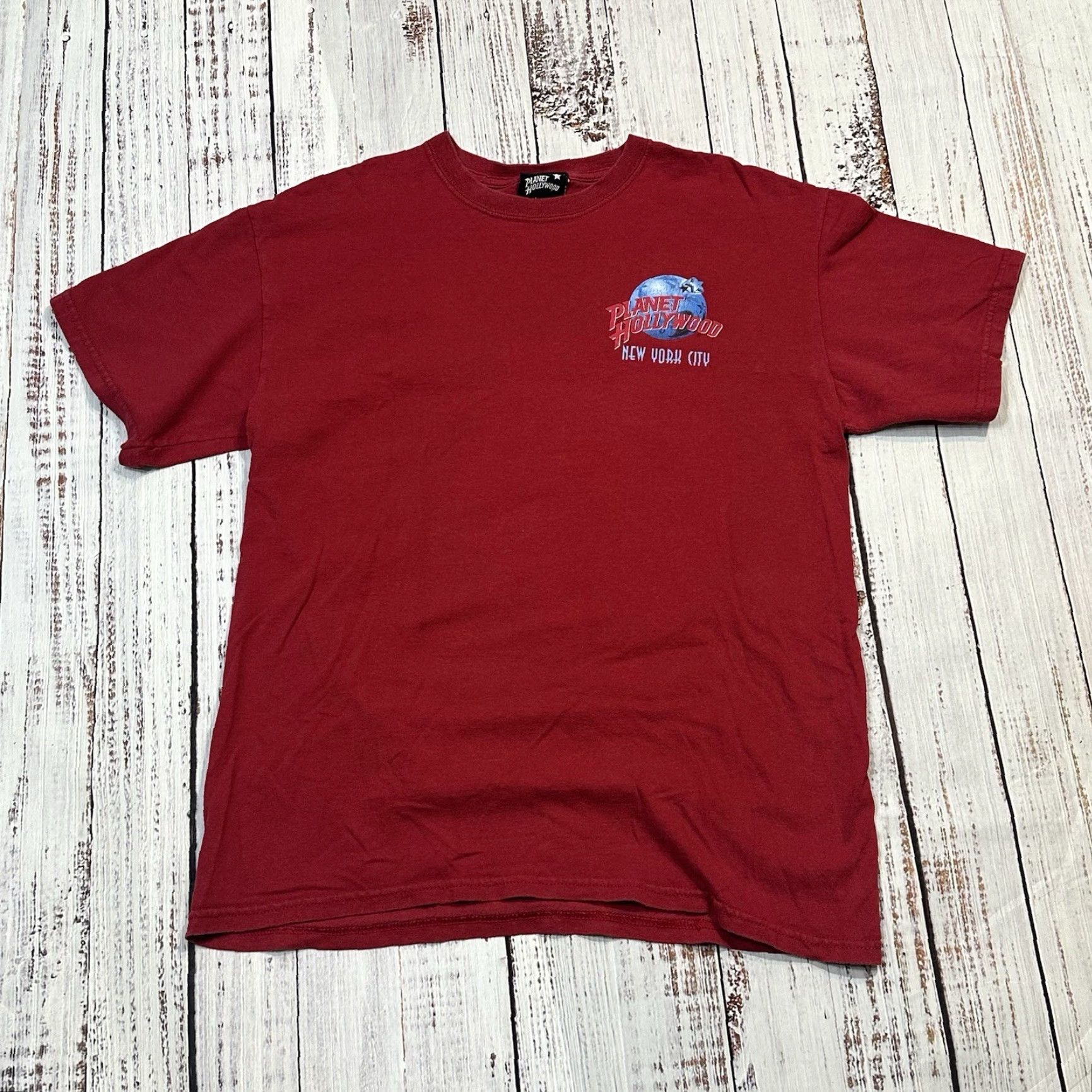 Planet Hollywood VTG Planet Hollywood Tee Shirt Adults M Red City 90s Logo Graphic Print Vintage Mens Womens Boys Girls Size US M / EU 48-50 / 2 - 4 Thumbnail
