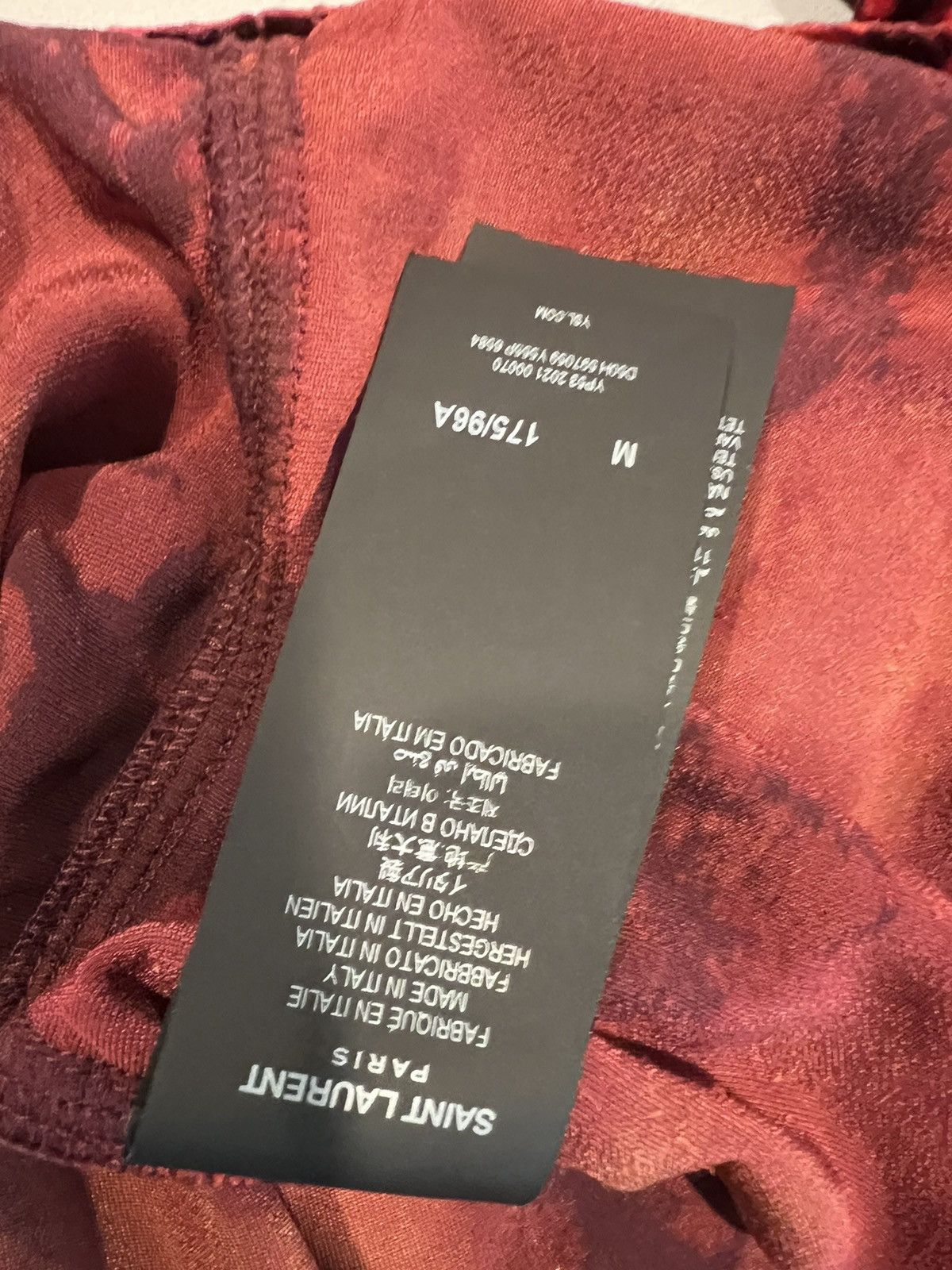 Saint Laurent Paris Saint Laurent men’s Devore velvet shirt. M. $1350 Size US M / EU 48-50 / 2 - 5 Thumbnail