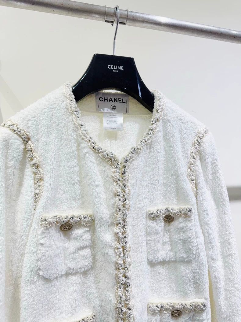 Chanel Chanel White gold four-pocket towel jacket 2503-Nextarrow Size XS / US 0-2 / IT 36-38 - 4 Thumbnail