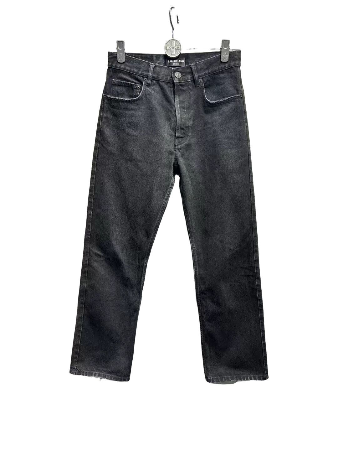Balenciaga Balenciaga Distressed Black Wash Jeans Size 29 Size 29" - 1 Thumbnail