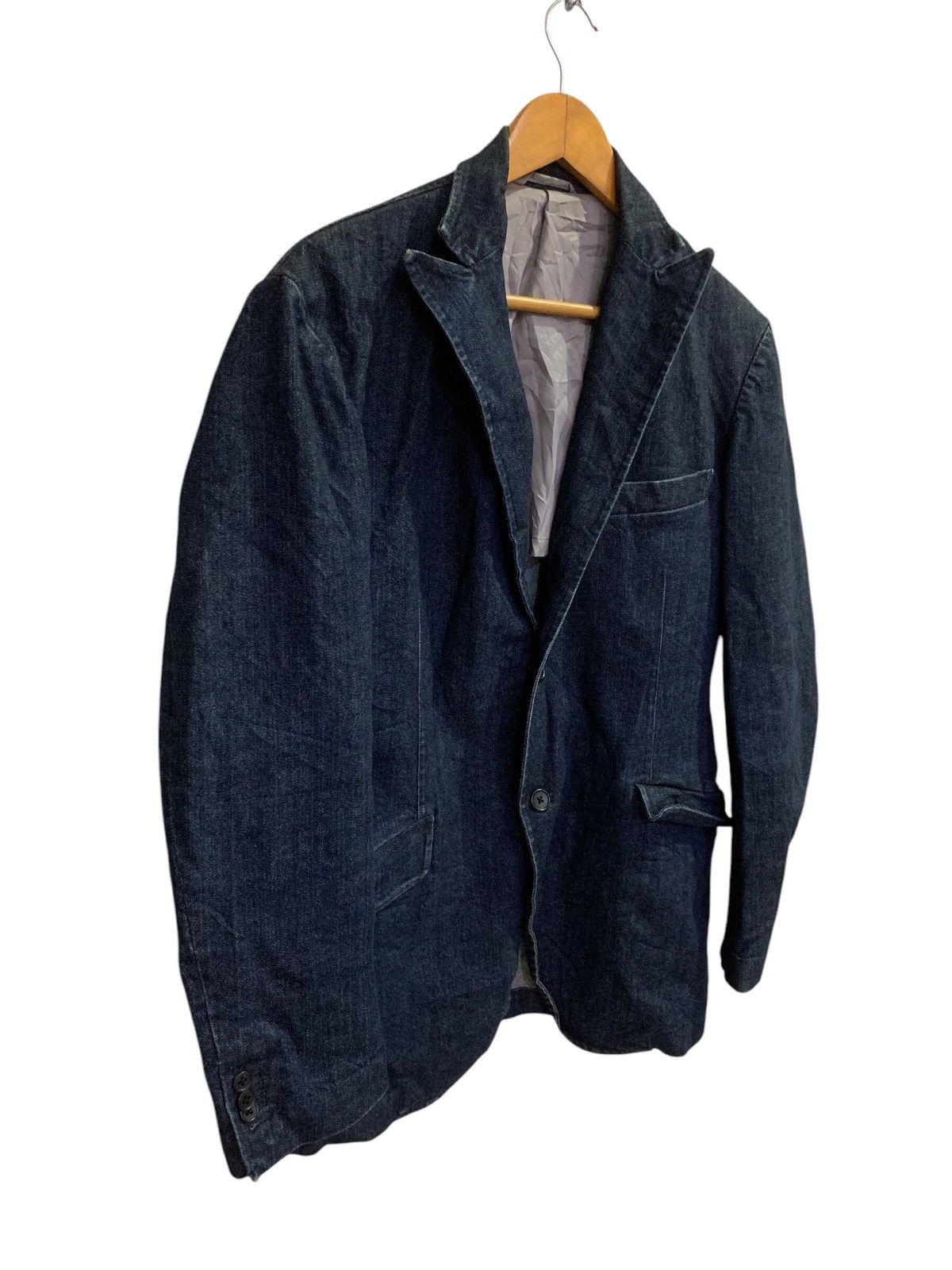 Japanese Brand Selfishness Blue Denim Jacket Size US M / EU 48-50 / 2 - 3 Thumbnail