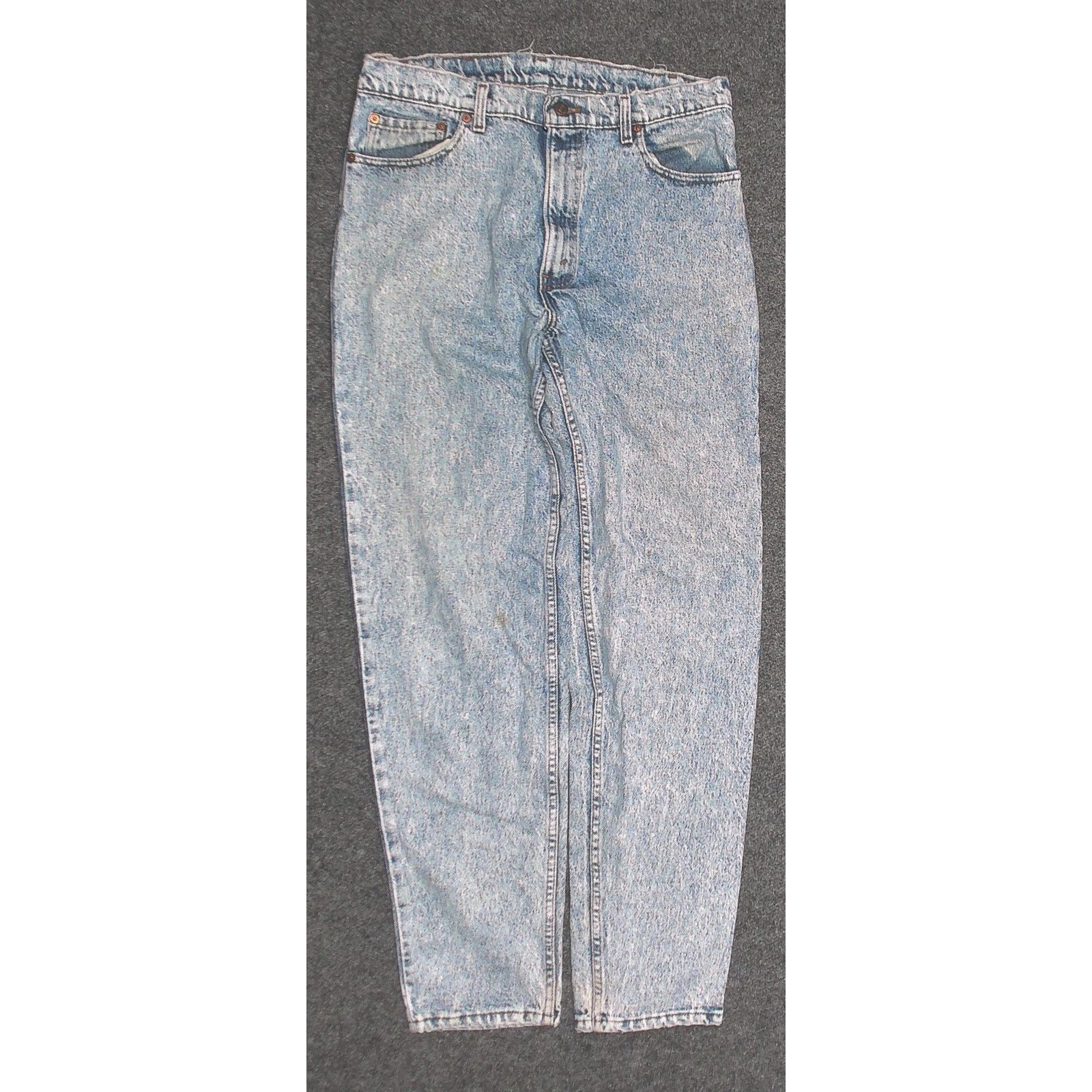 Levi's Levi's 1990 Made in USA 550 Acid Wash Denim - 35x34 Size US 35 - 2 Thumbnail