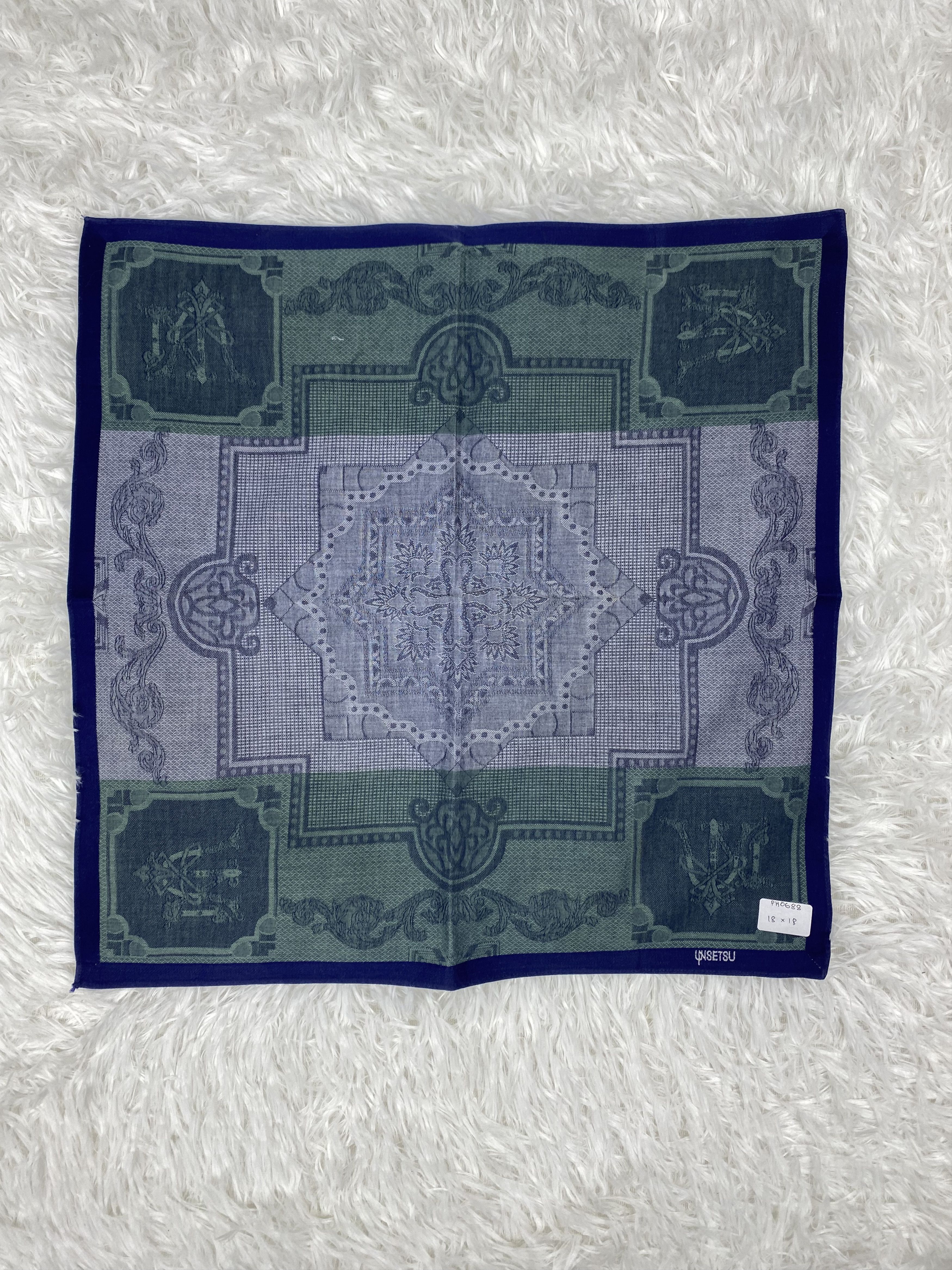 Vintage Vintage Unsetsu Handkerchief Neckerchief PH0688 Size ONE SIZE - 3 Thumbnail