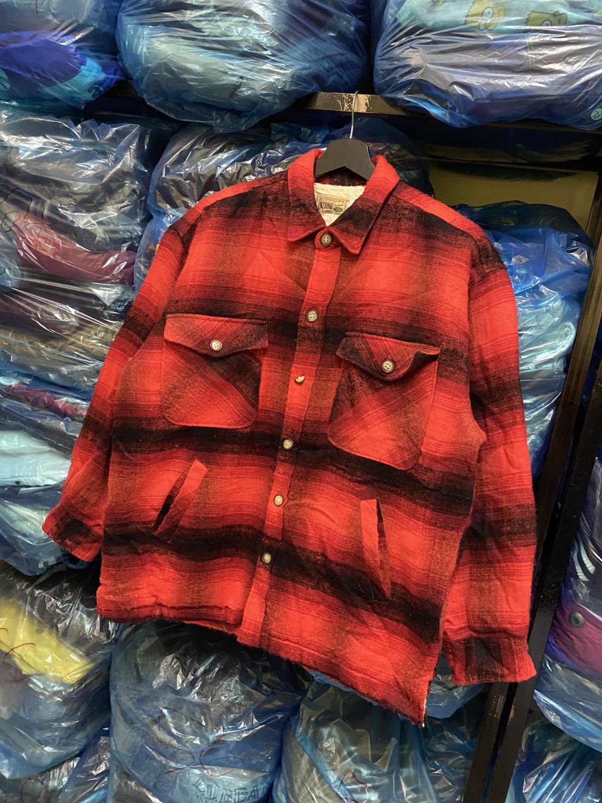 Vintage Active Scene Outdoor Plaid Wool Jacket Sherpa Lined Size US M / EU 48-50 / 2 - 4 Thumbnail