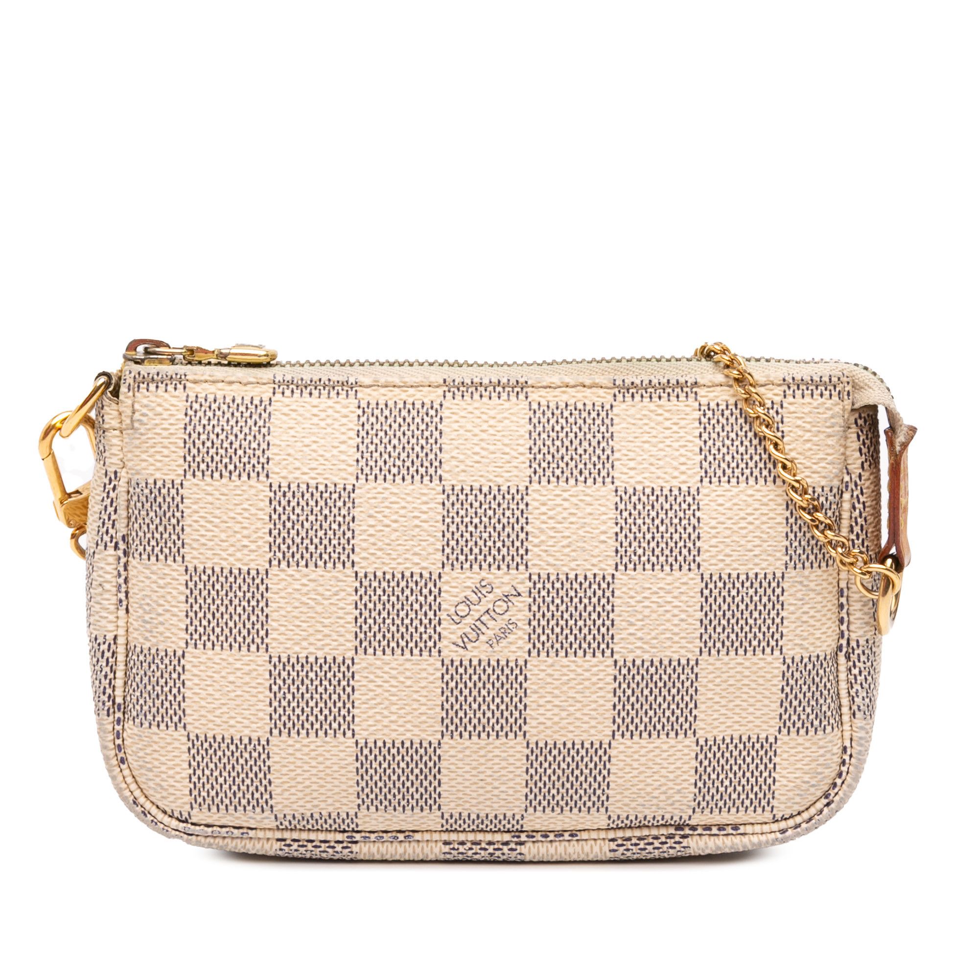 Louis Vuitton Louis Vuitton Damier Azur Mini Pochette Accessoires Size ONE SIZE - 1 Thumbnail