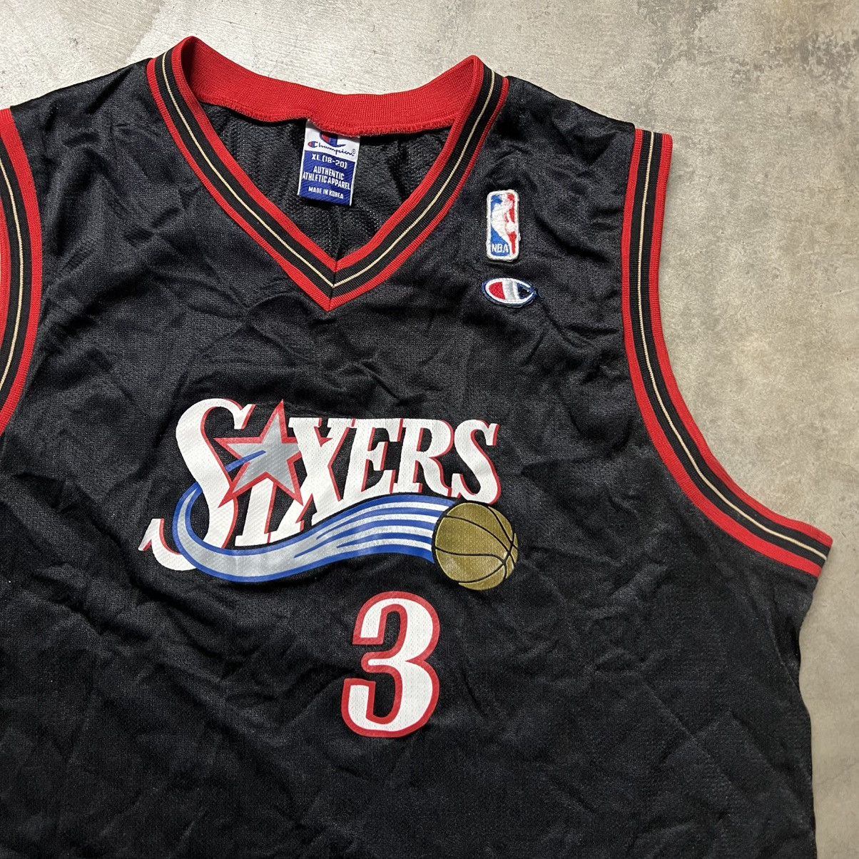 NBA × Vintage Vintage NBA Philadelphia 76’ers Iverson Champion Jersey Size US S / EU 44-46 / 1 - 1 Thumbnail