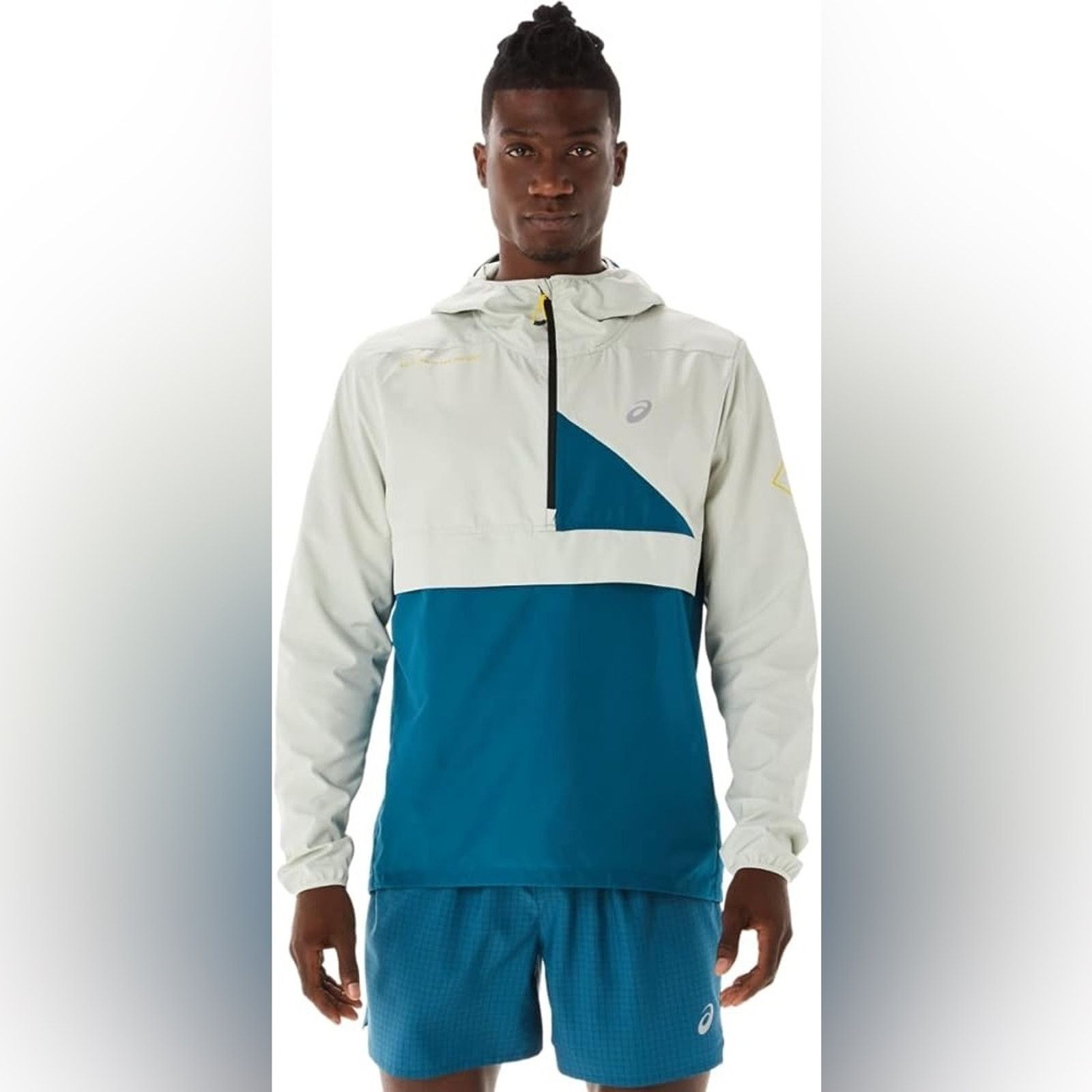 Asics ASICS MEN'S FUJITRAIL ANORAK Ink Teal/Light Sage S Size US S / EU 44-46 / 1 - 1 Thumbnail