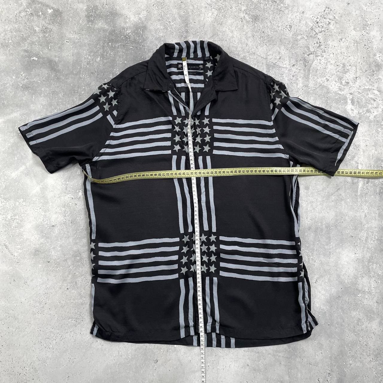 Allsaints Allsaints Union Viscose Short Sleeve Button-Up Camp Shirt S Size US S / EU 44-46 / 1 - 2 Thumbnail