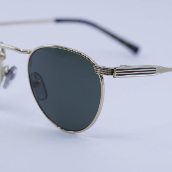 Gucci 🕶️ New Gucci GG1875S 001 Sunglasses - Gold Frame, Grey Size ONE SIZE - 4 Thumbnail