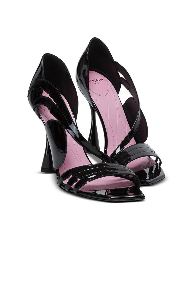 Balmain o1s1wg110925 Heeled Sandals in Black Size US 5 / IT 35 - 2 Thumbnail