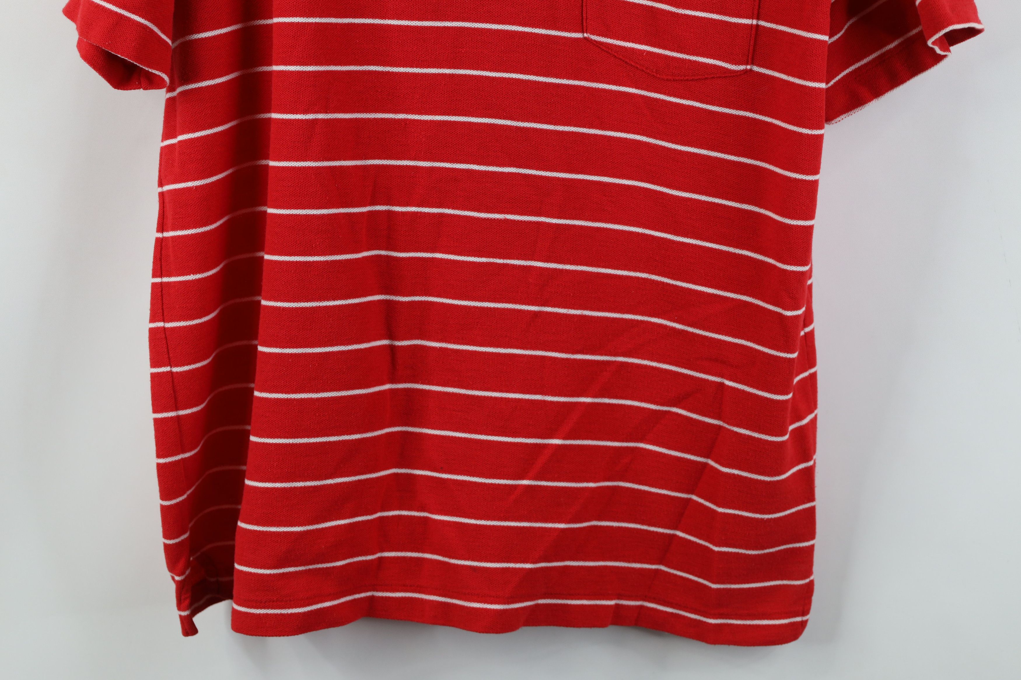 Lacoste Vintage 80s Izod Lacoste Knit Golf Polo Shirt Red USA Size US M / EU 48-50 / 2 - 3 Thumbnail
