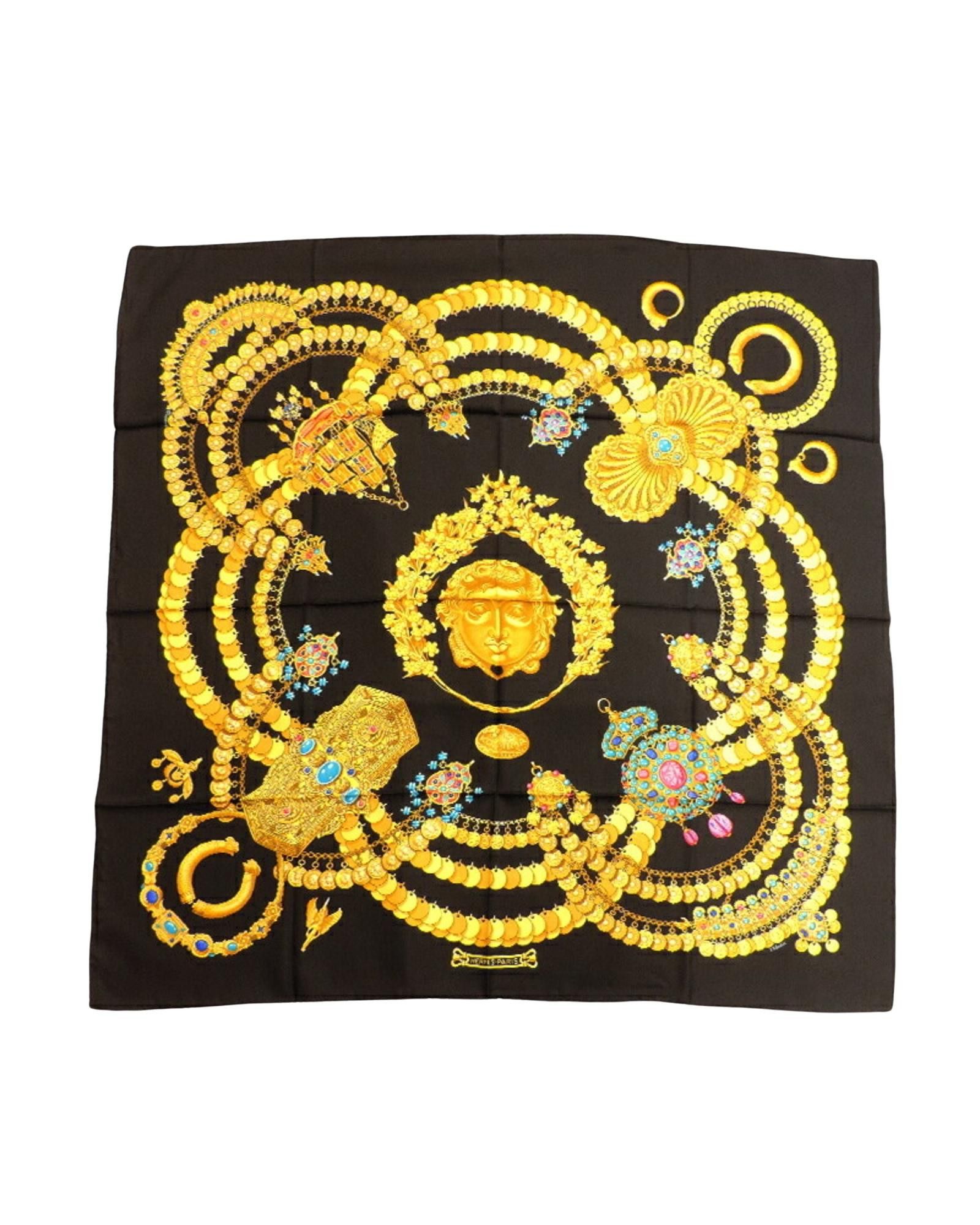 image of Hermes Luxurious Silk Scarf With Vibrant Design - High Quality Accessory, Women's