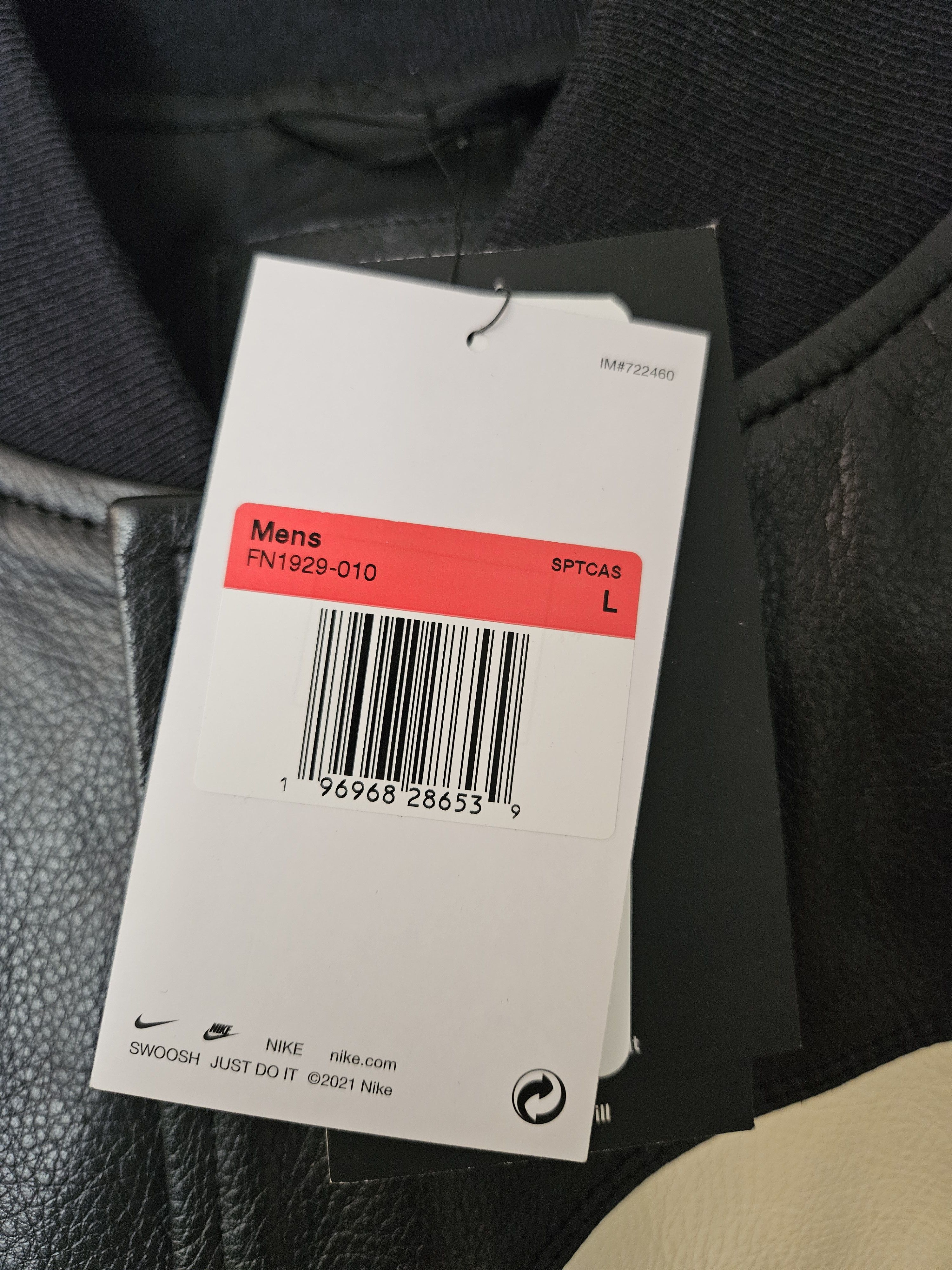 Nike Big Swoosh Leather Jacket Sample Size US L / EU 52-54 / 3 - 5 Thumbnail