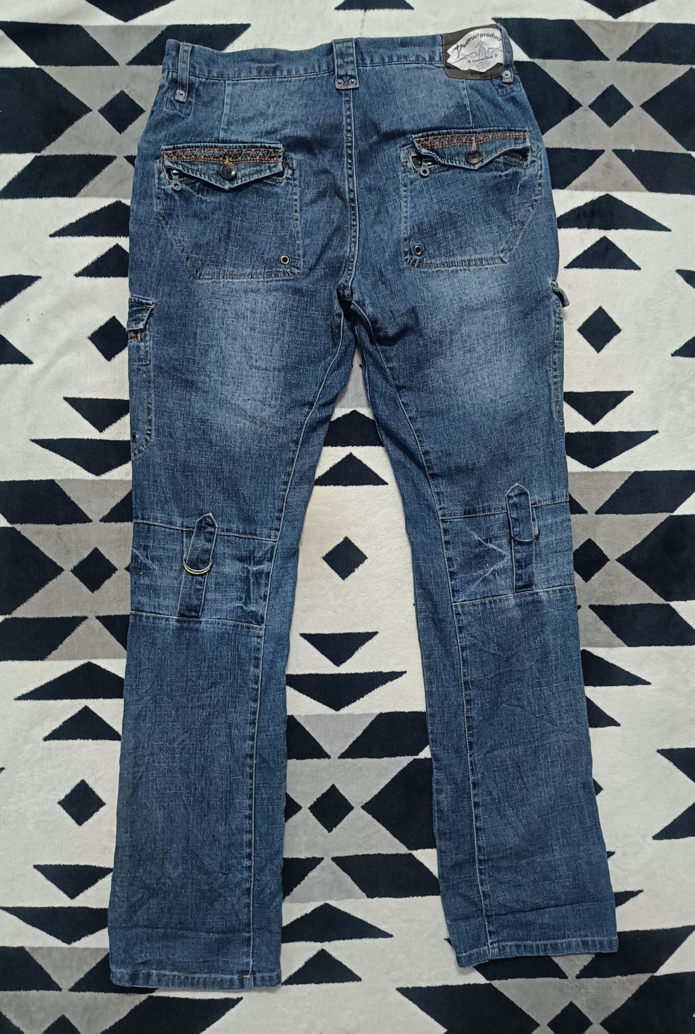 Japanese Brand 🔥🔥Rare Vintage PPFM Eastern Rock Bondage Jeans Size 34" / US 12 / IT 48 - 2 Thumbnail
