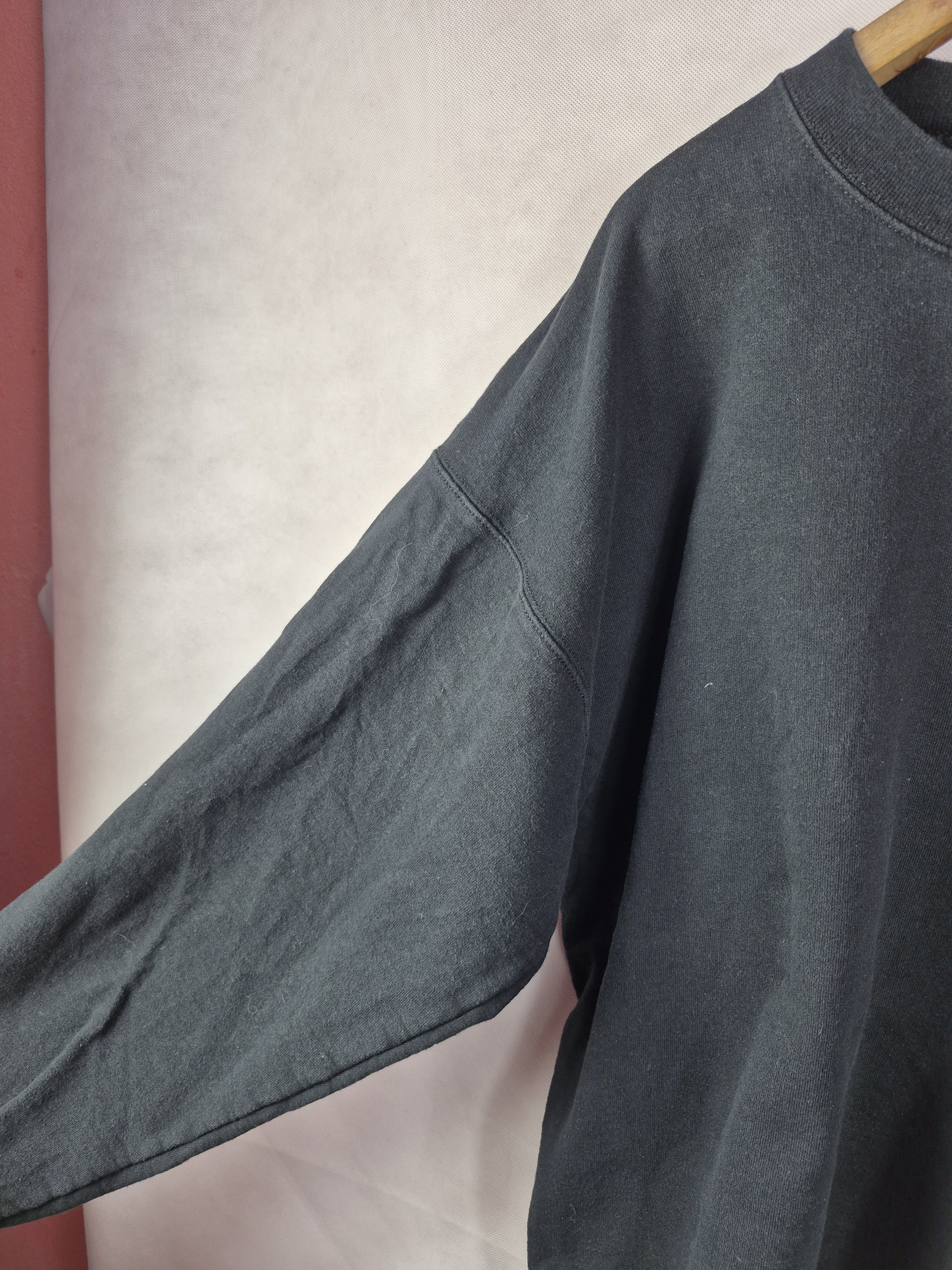 Hanes 🔥 Hanes Ultimate Cotton Plain Black Sweatshirt Size US L / EU 52-54 / 3 - 6 Thumbnail