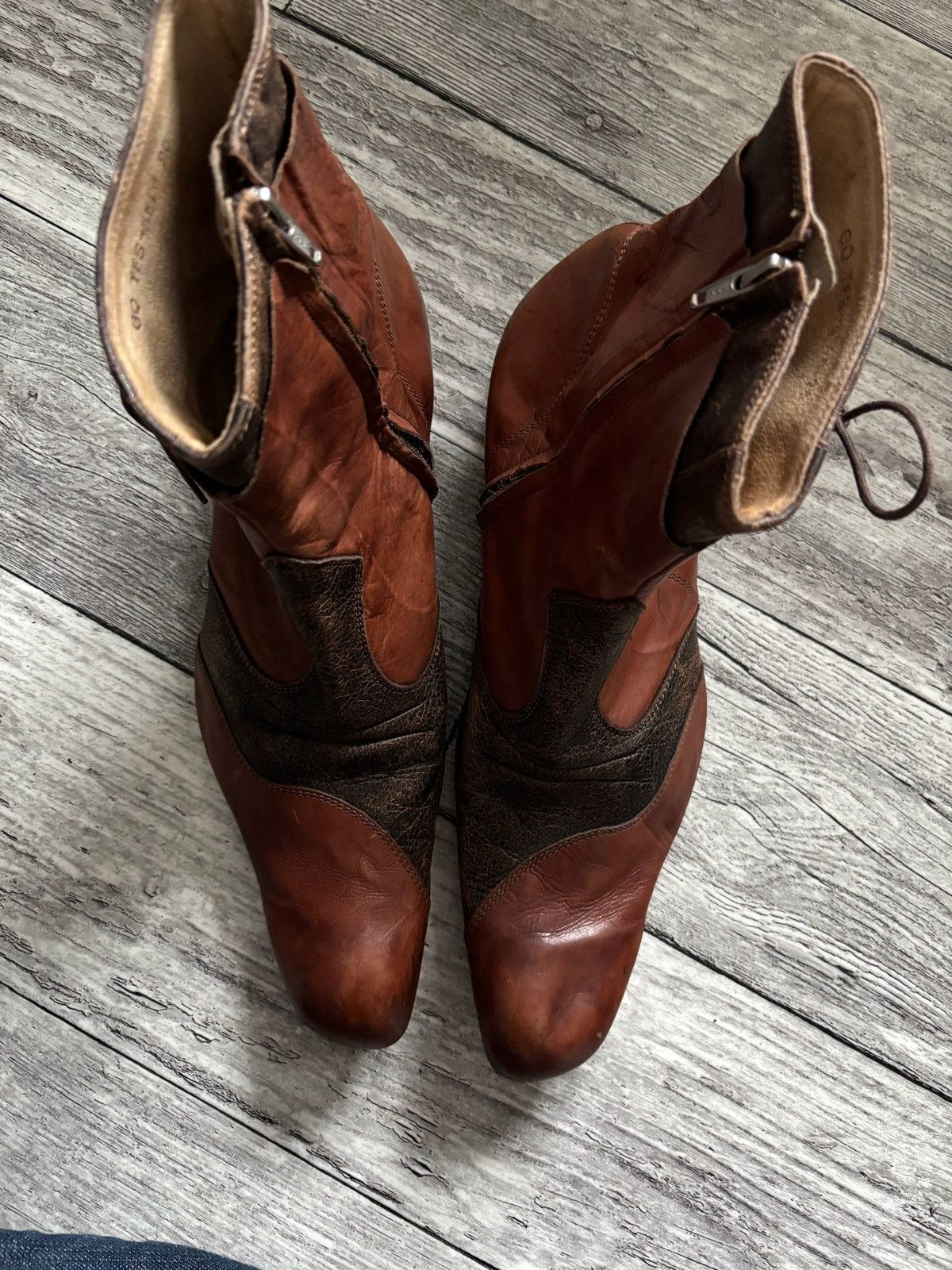 Tornado Mart Tornado Mart Cuban Heel leather boots tornado mart Size US 9 / EU 42 - 3 Thumbnail