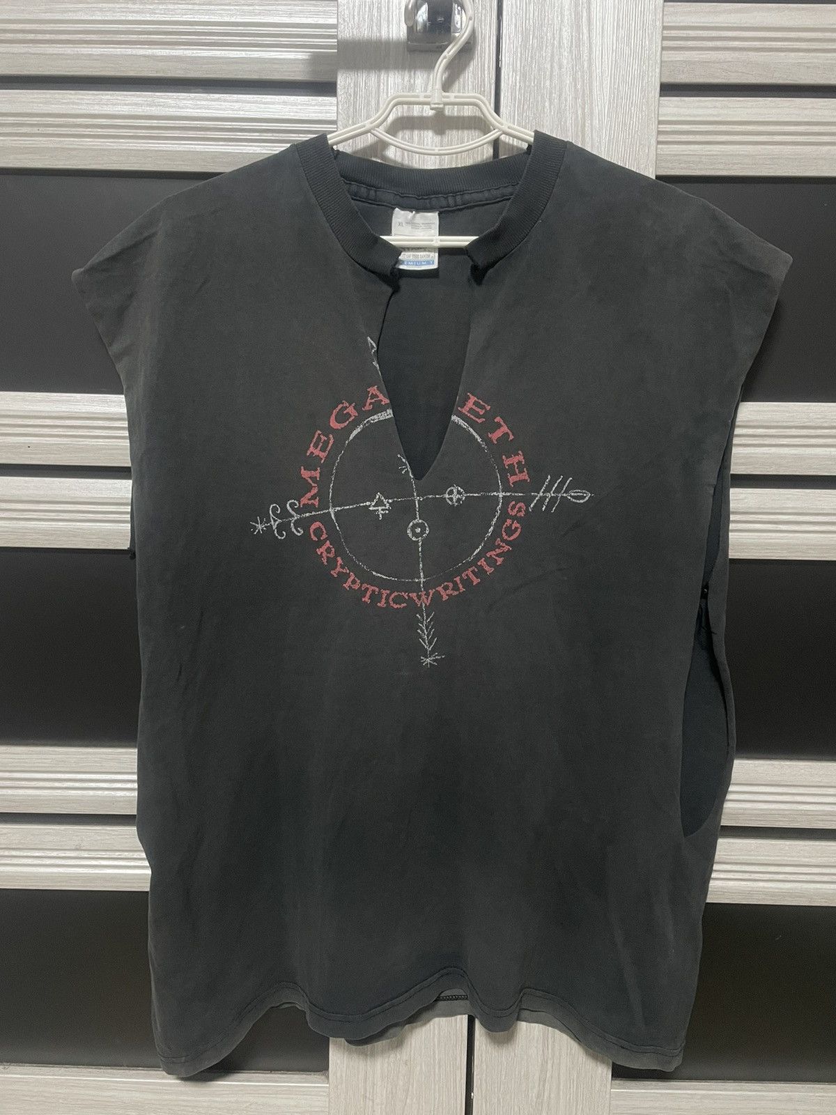 Band Tees × Megadeth × Vintage Trashed Megadeth 1997 Cryptic Writings Vintage T Shirt 90s Size US XL / EU 56 / 4 - 1 Thumbnail