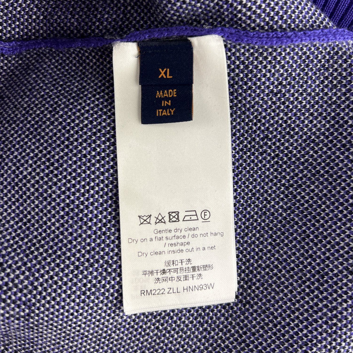 Louis Vuitton Louis Vuitton Purple Studio Jacquard Knit Sweater Size US XL / EU 56 / 4 - 7 Thumbnail