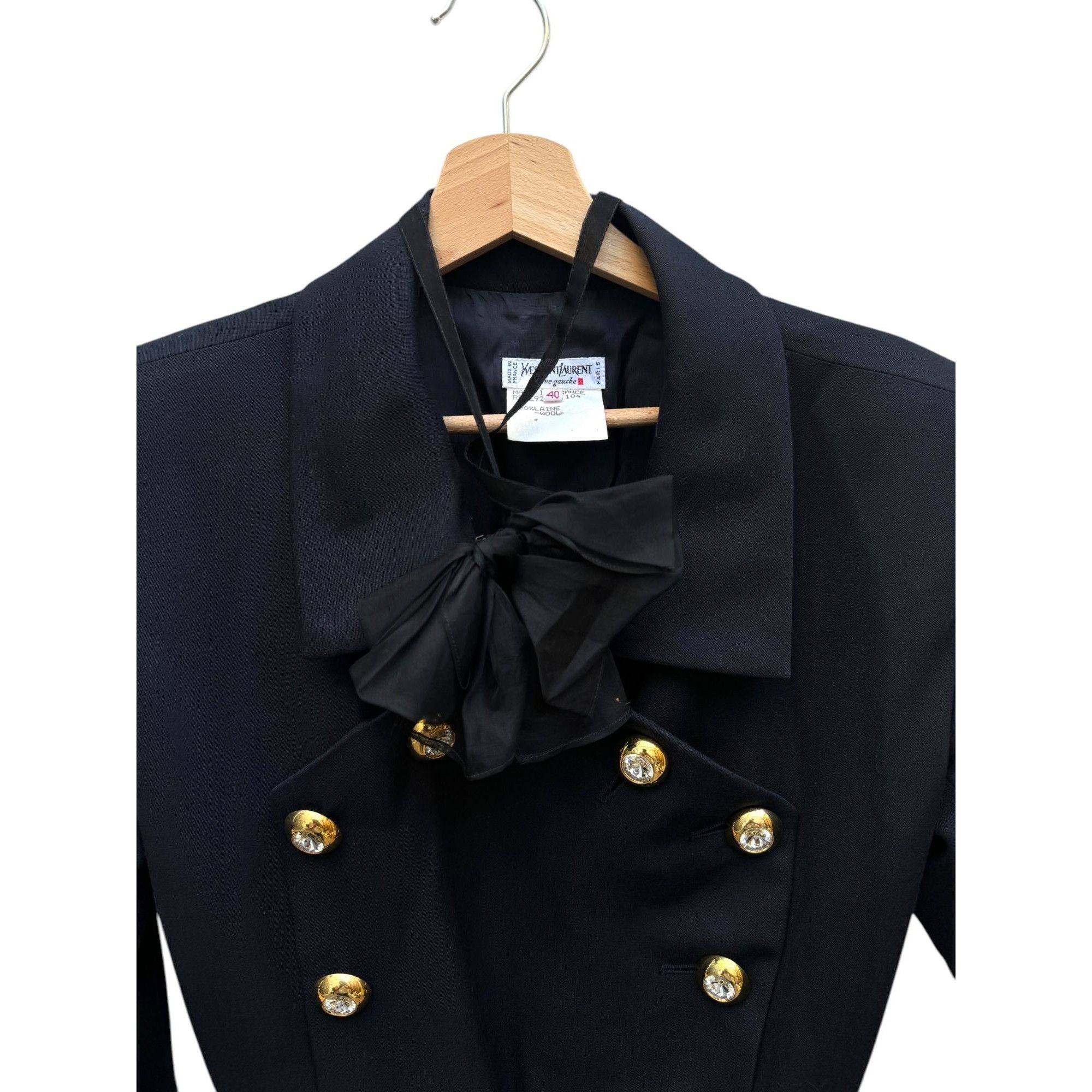 Yves Saint Laurent Été 1992 Navy Dress Size M / US 6-8 / IT 42-44 - 4 Thumbnail