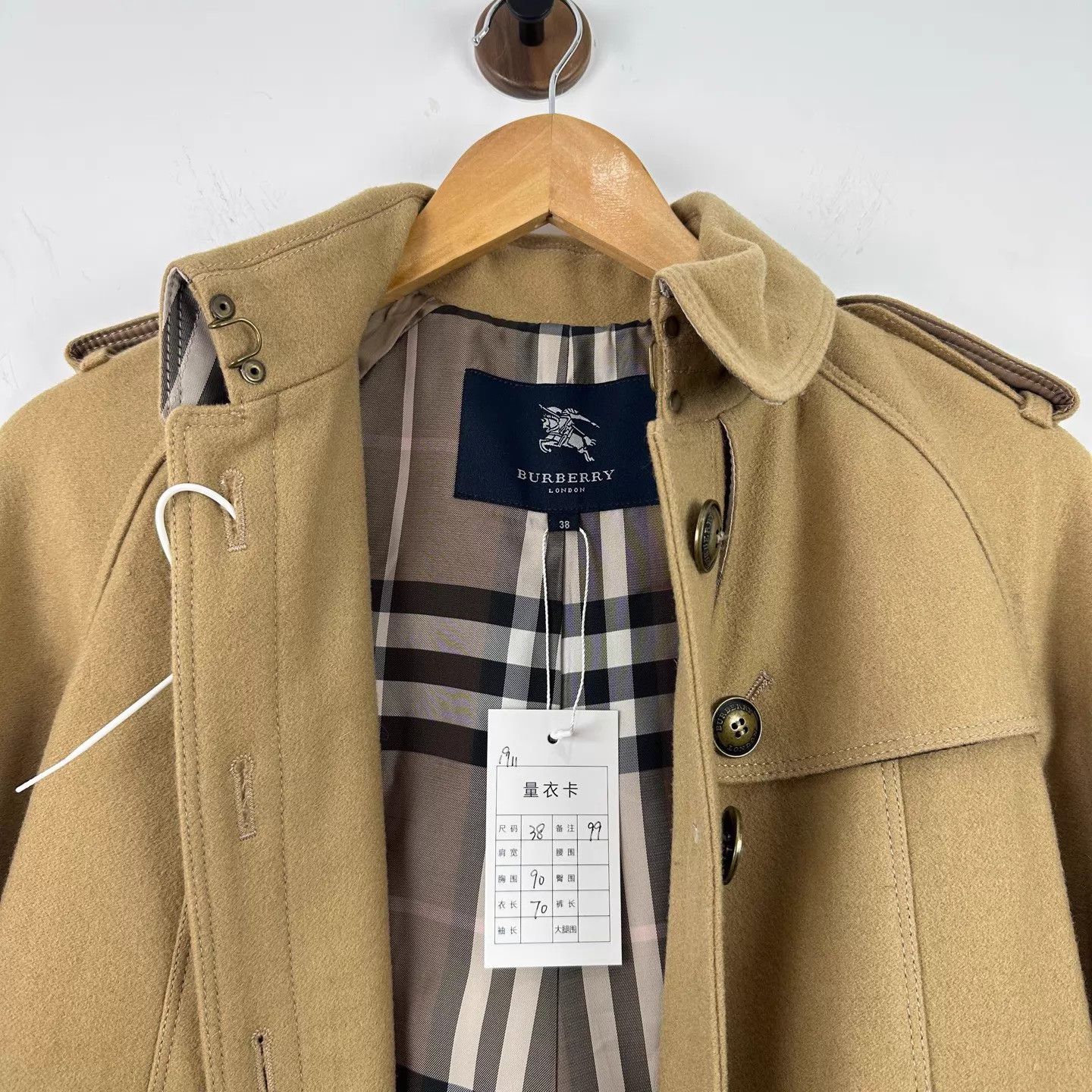 Burberry Burberry Wool Coat 38 99 New Size XS / US 0-2 / IT 36-38 - 3 Thumbnail
