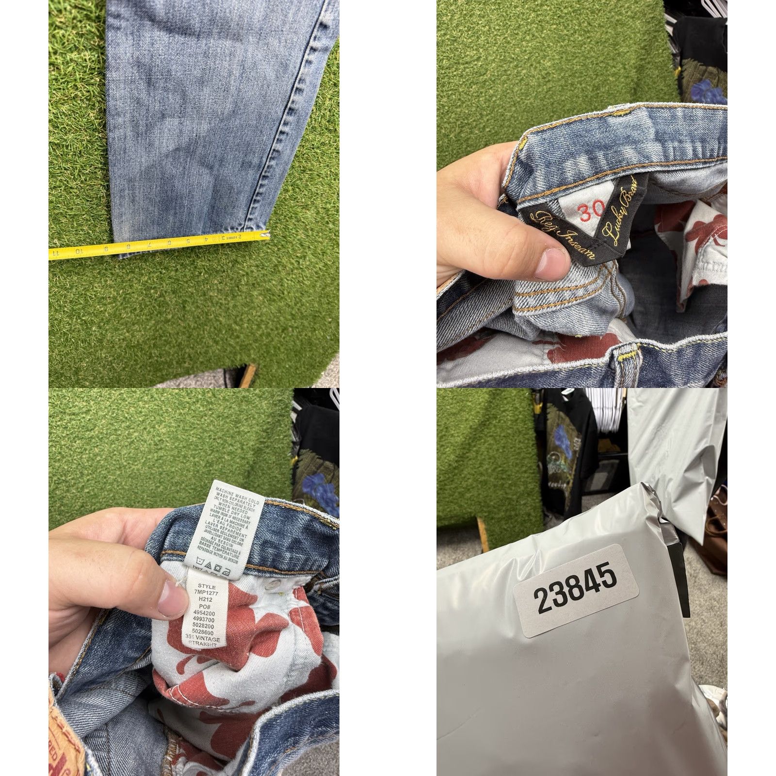 Lucky Brand Lucky Brand Jeans Mens 30 Straight Denim Blue 5-Pocket Regular Fit USA Made 30 Inseam 221 Original Light White Oak Cone Vintage: No Size US 30 / EU 46 - 8 Thumbnail