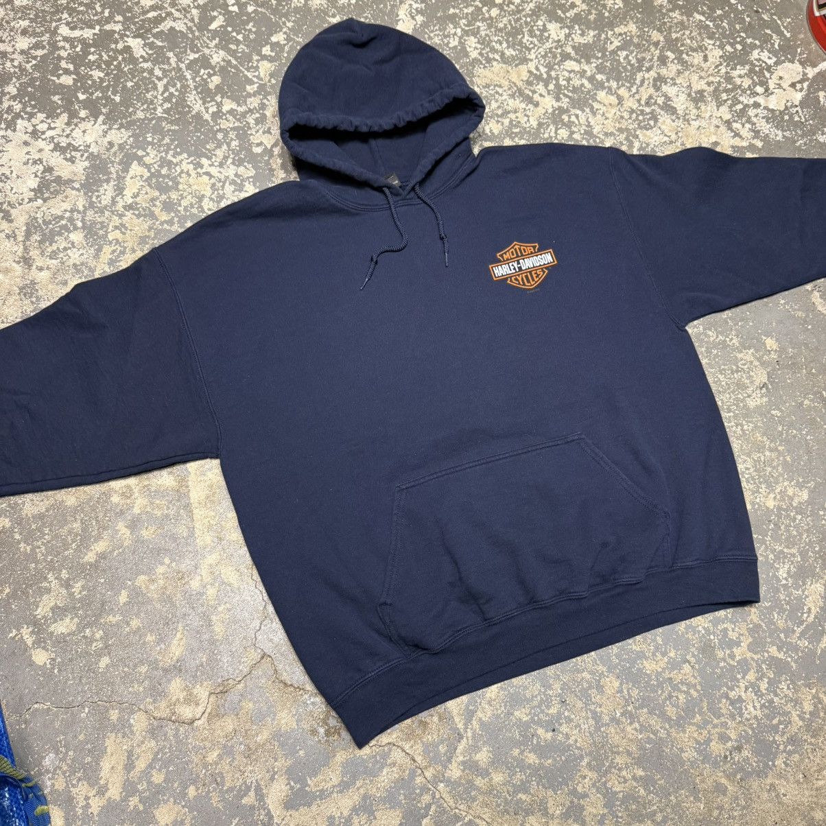 Harley Davidson Vintage Harley Davidson Orlando Navy Hoodie Sweatshirt Size US XL / EU 56 / 4 - 8 Thumbnail