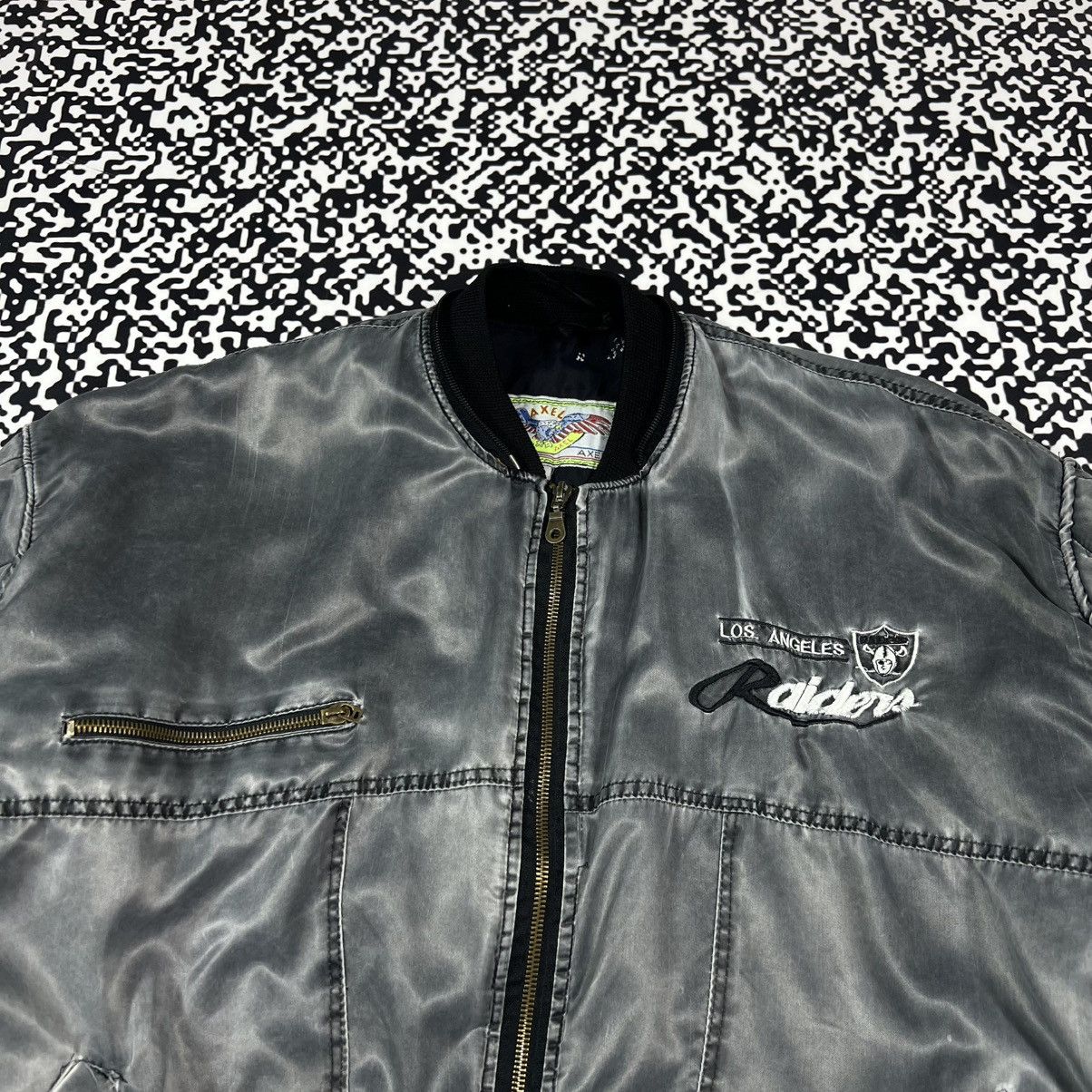 NFL Vintage 90s NFL Raiders LA Bomber Jacket Retro USA Style Size US M / EU 48-50 / 2 - 15 Thumbnail