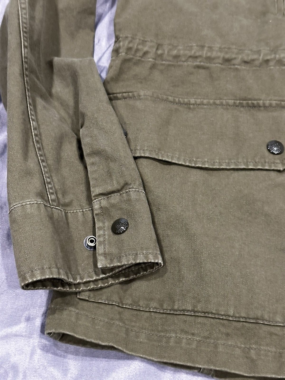 Saint Laurent Paris MILITARY PARKA IN COTTON AND RAMIE GABARDINE Size US S / EU 44-46 / 1 - 3 Thumbnail